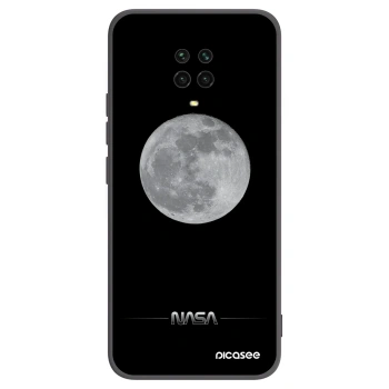 Picasee crna silikonska maskica za Xiaomi Redmi Note 9S - Moon Minimal