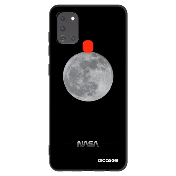 Picasee crna silikonska maskica za Samsung Galaxy A21s - Moon Minimal