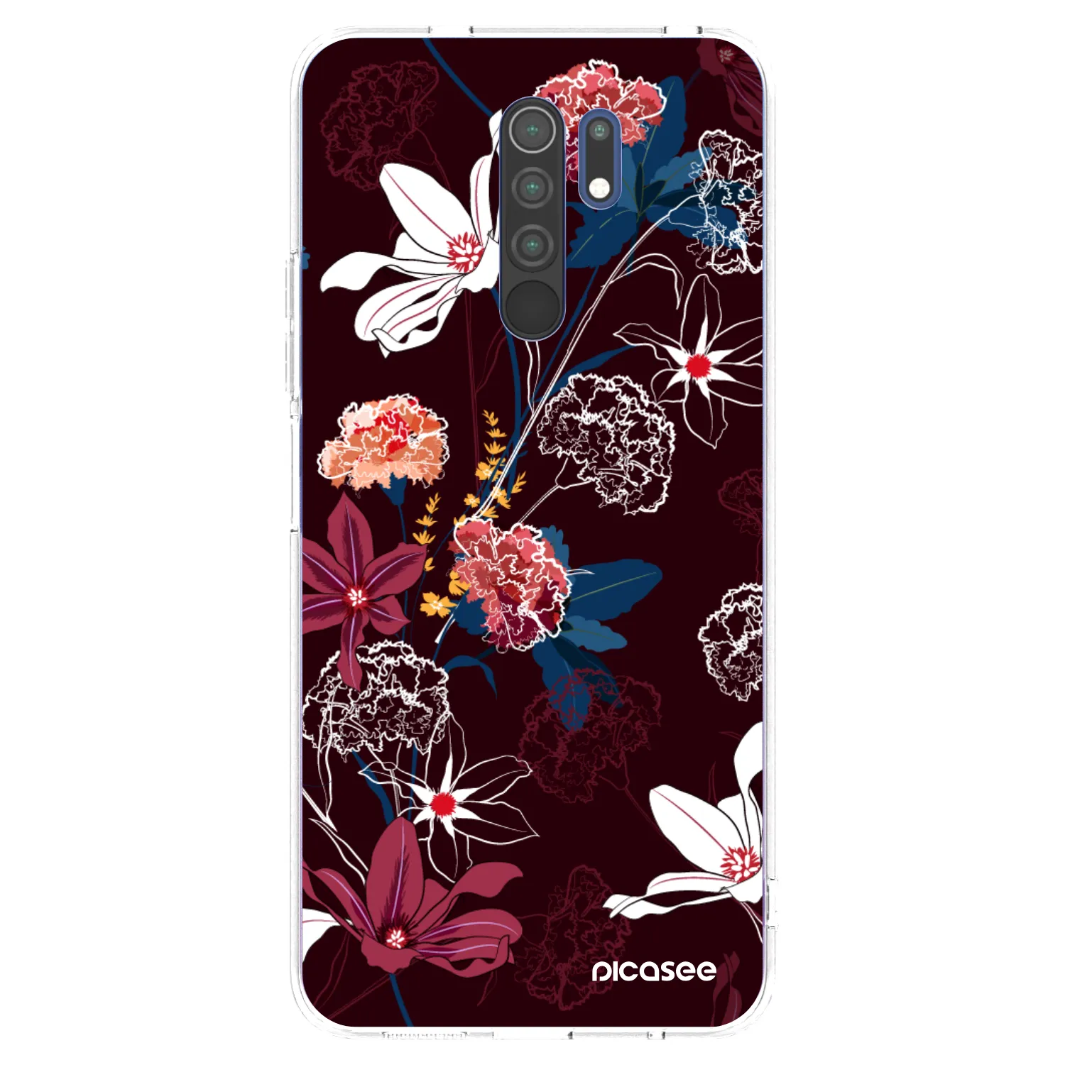 Picasee silikonska prozirna maskica za Xiaomi Redmi 9 - Dark Meadow