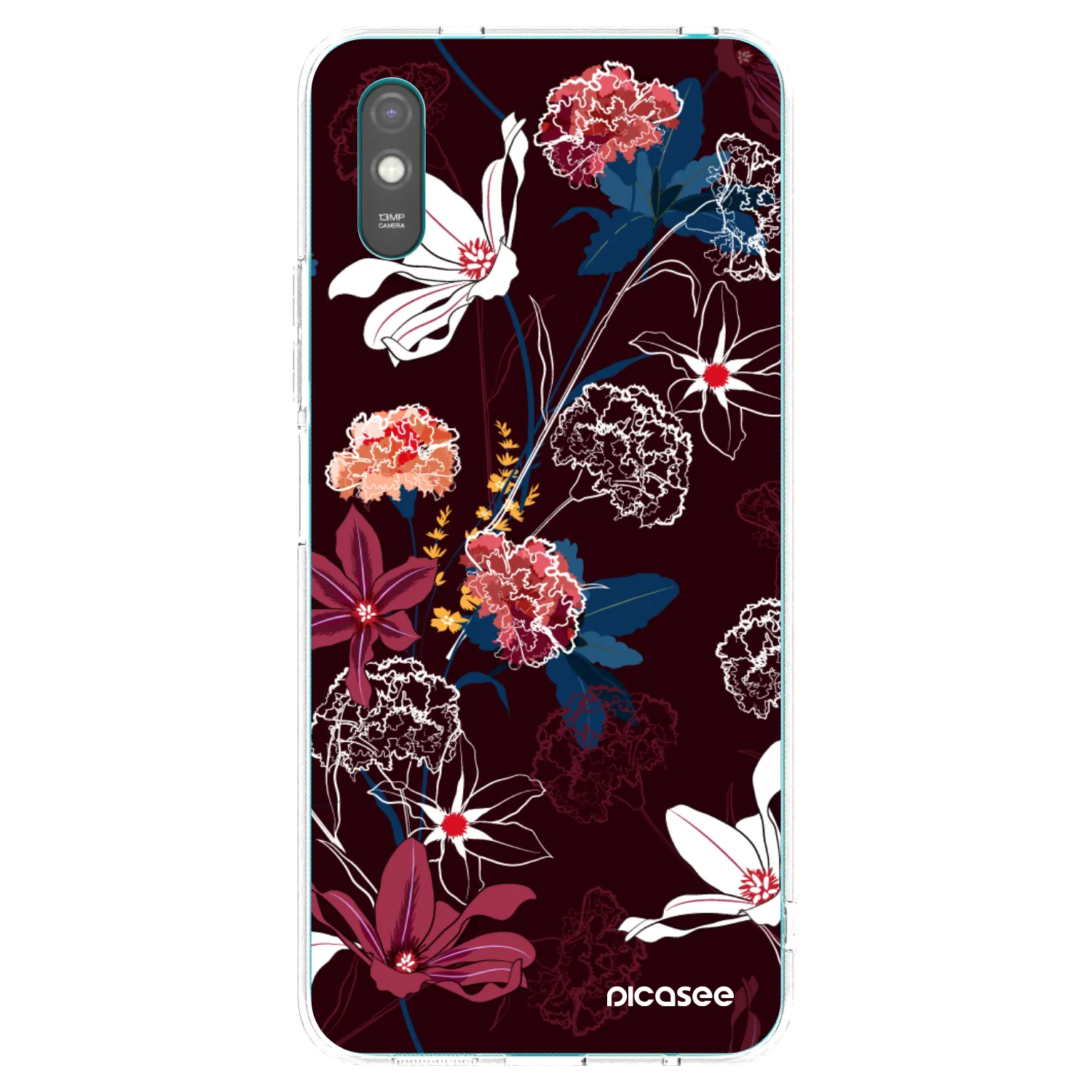 Picasee silikonska prozirna maskica za Xiaomi Redmi 9A - Dark Meadow