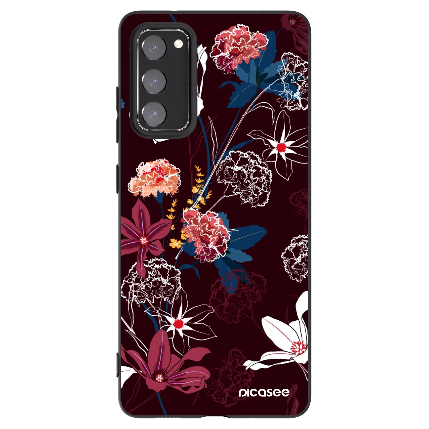 Picasee crna silikonska maskica za Samsung Galaxy S20 FE - Dark Meadow