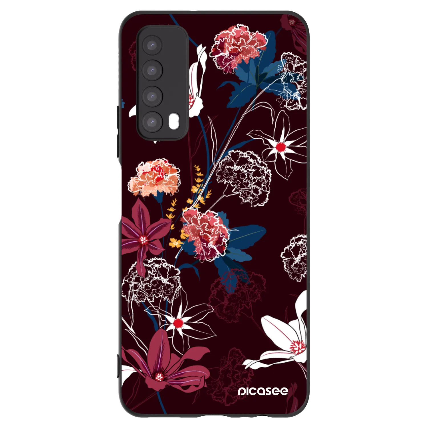 Picasee crna silikonska maskica za Huawei P Smart 2021 - Dark Meadow