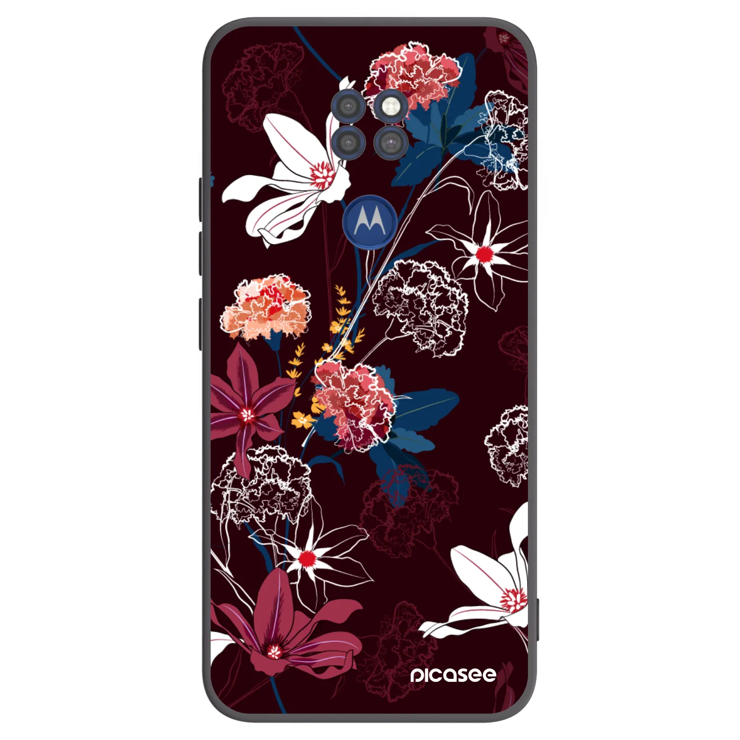 Picasee crna silikonska maskica za Motorola Moto G9 Play - Dark Meadow