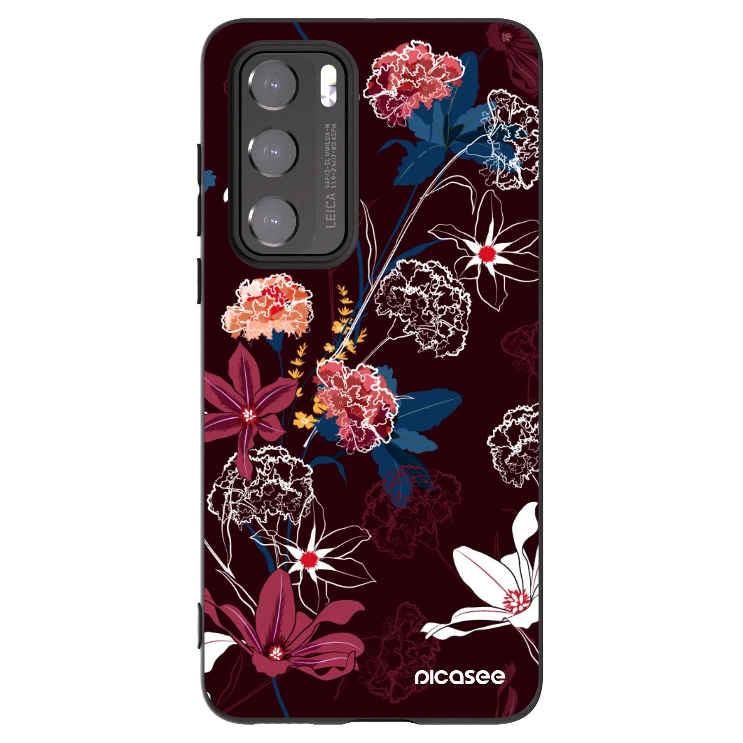Picasee crna silikonska maskica za Huawei P40 - Dark Meadow