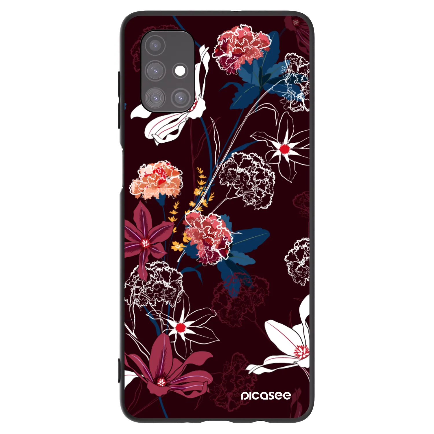 Picasee crna silikonska maskica za Samsung Galaxy M51 M515F - Dark Meadow