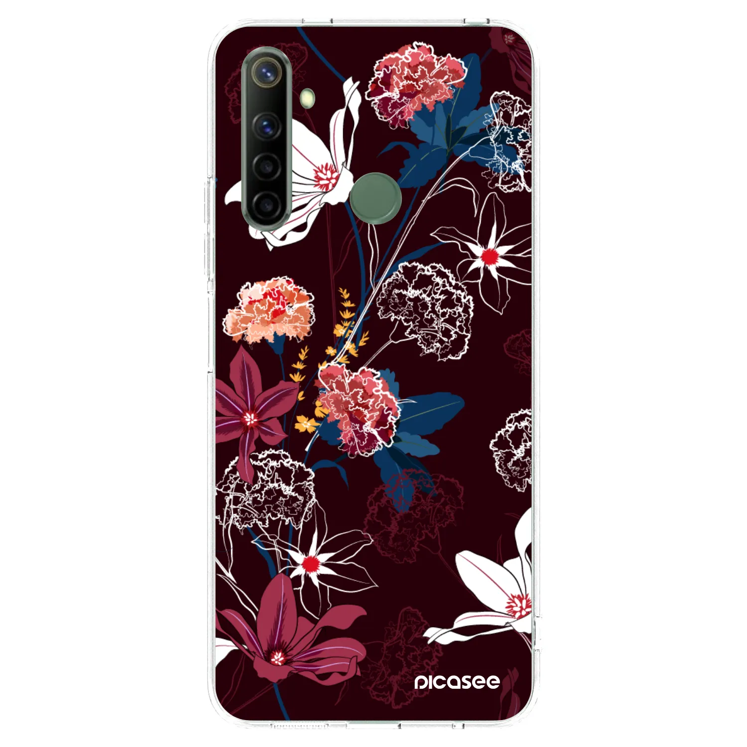 Picasee silikonska prozirna maskica za Realme 6i - Dark Meadow