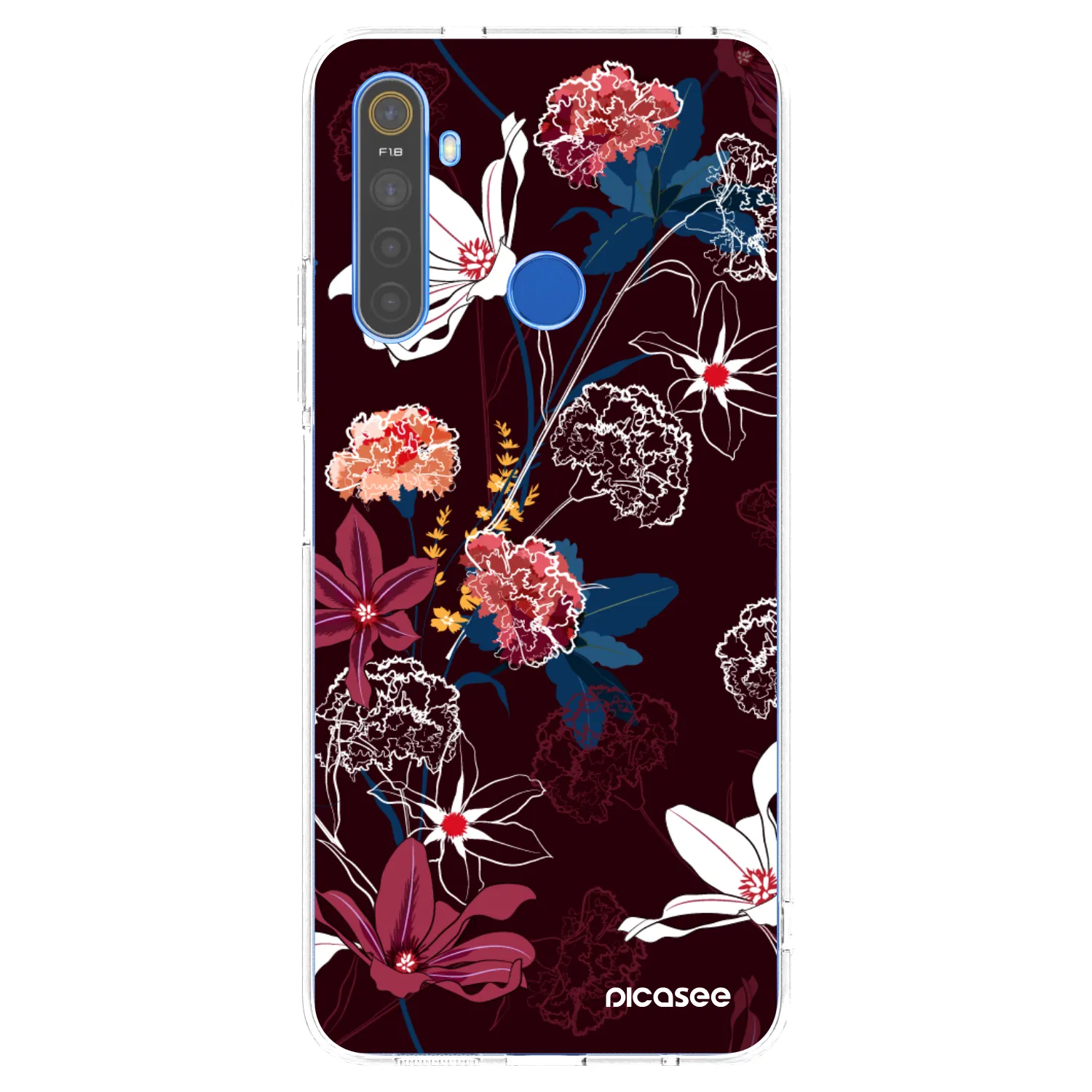 Picasee silikonska prozirna maskica za Realme 5 - Dark Meadow