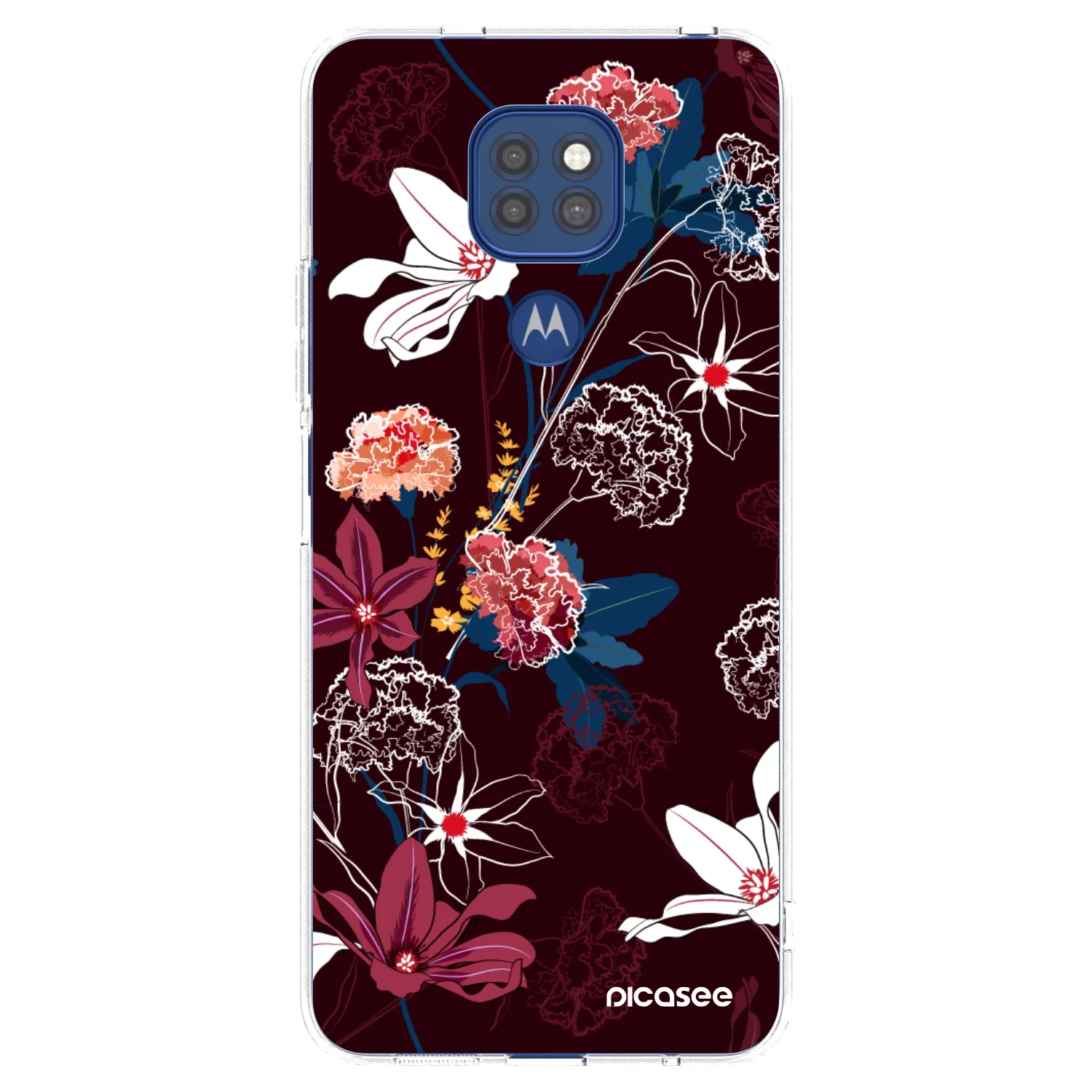 Picasee silikonska prozirna maskica za Motorola Moto G9 Play - Dark Meadow