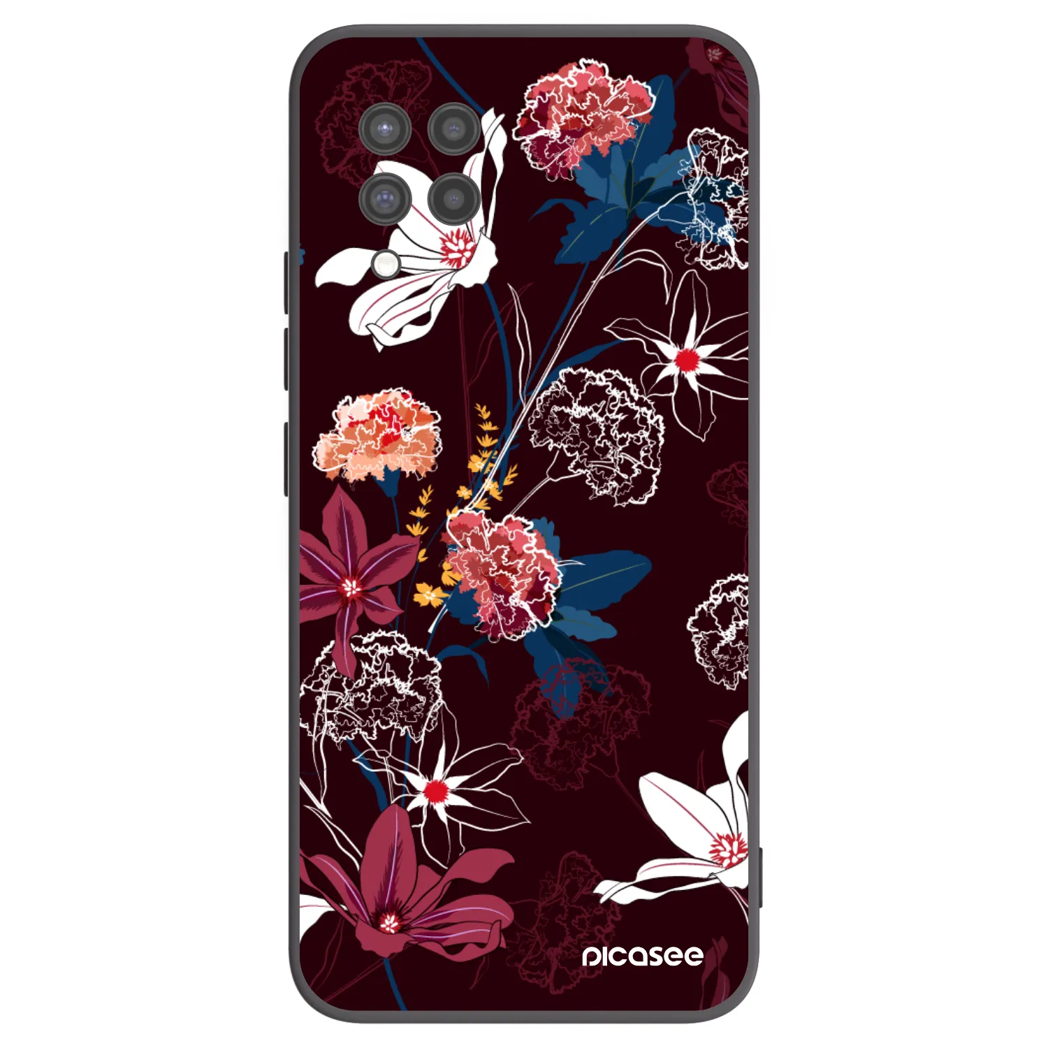 Picasee crna silikonska maskica za Samsung Galaxy A42 A426B - Dark Meadow