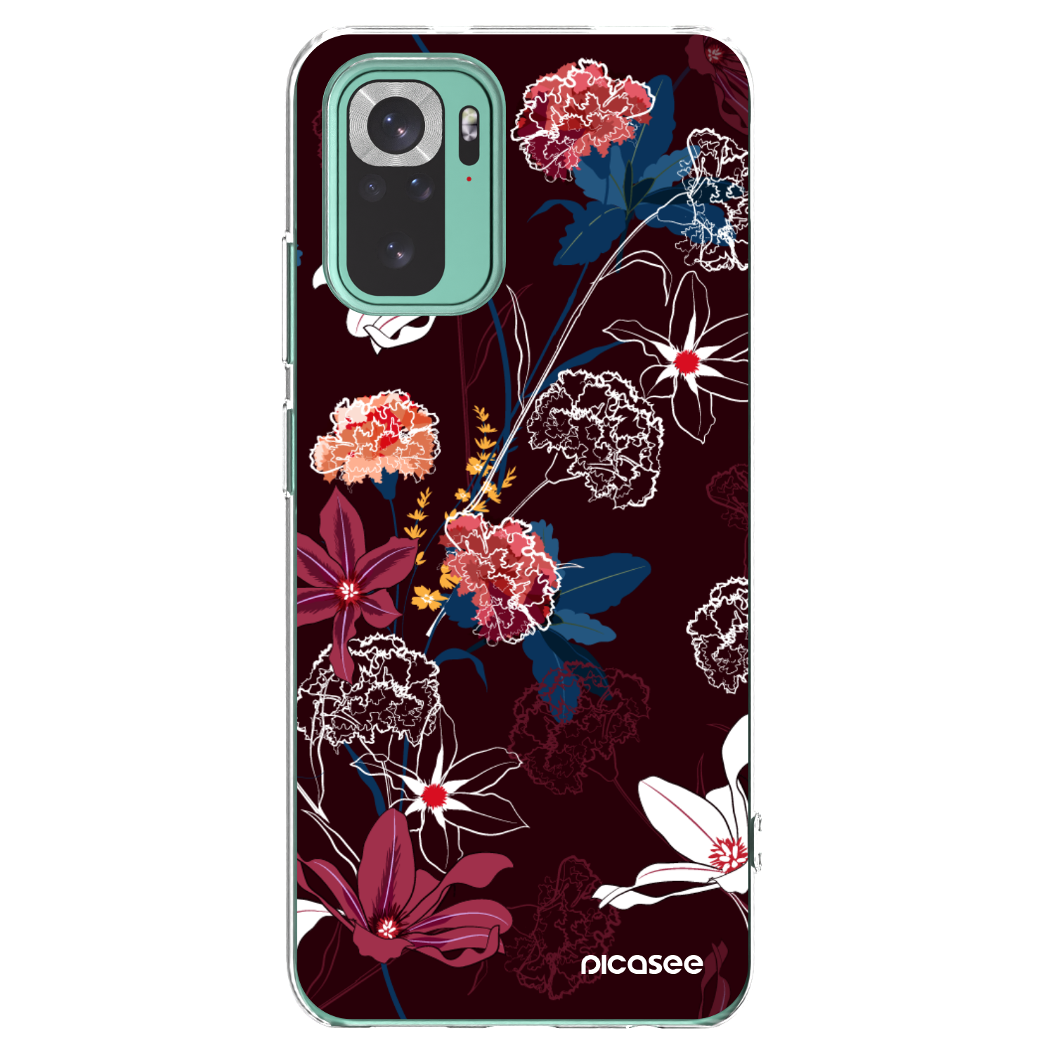 Picasee silikonska prozirna maskica za Xiaomi Redmi Note 10 Pro - Dark Meadow