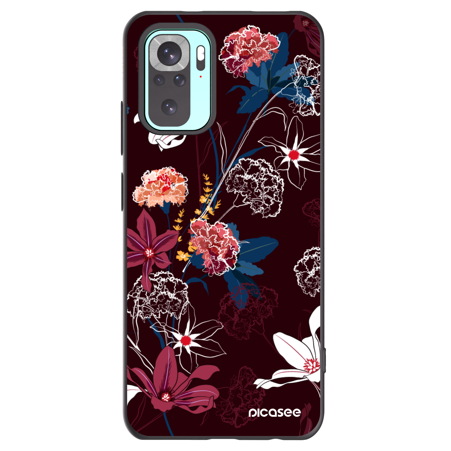 Picasee crna silikonska maskica za Xiaomi Redmi Note 10 Pro - Dark Meadow