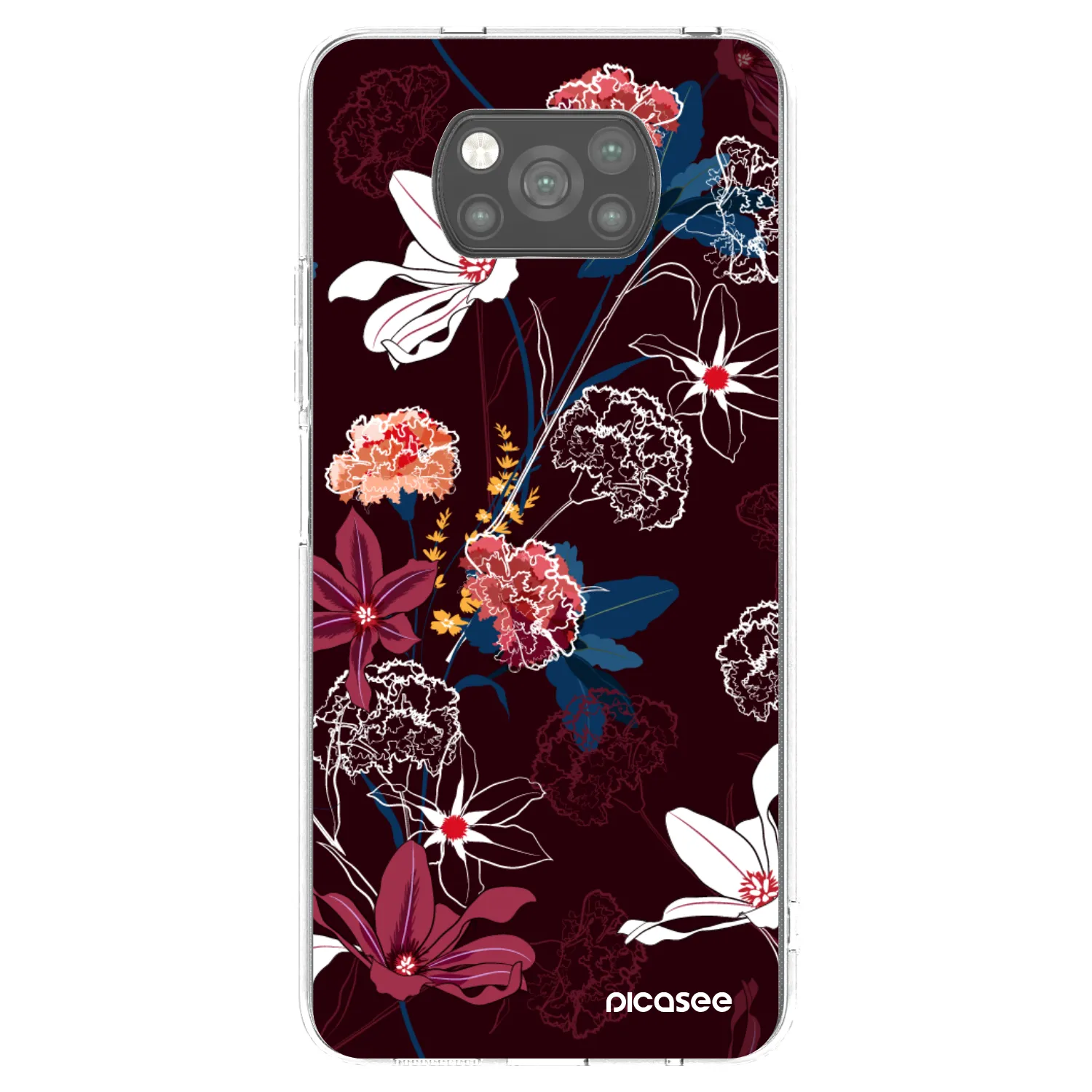 Picasee crna silikonska maskica za Xiaomi Poco X3 Pro - Dark Meadow