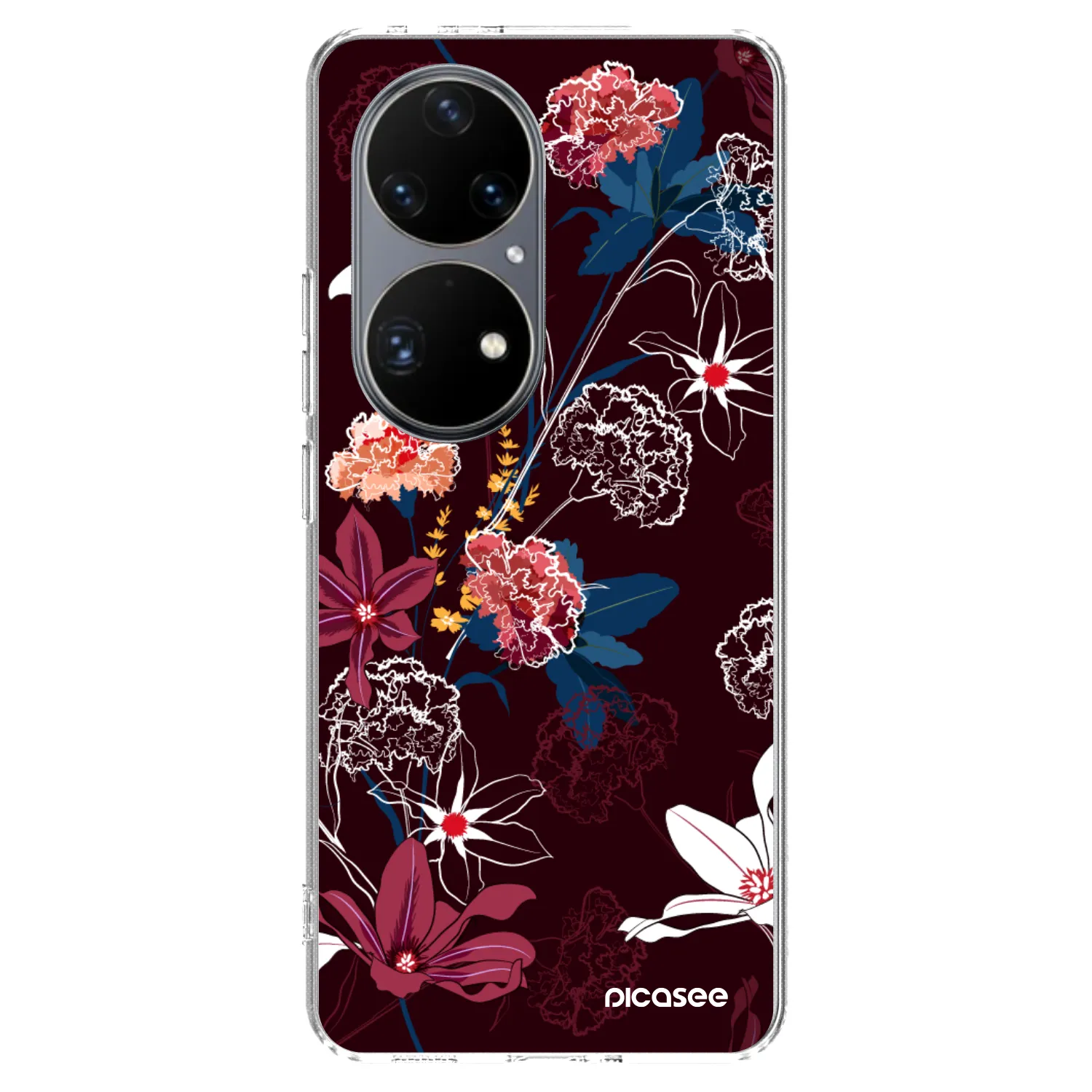 Picasee silikonska prozirna maskica za Huawei P50 - Dark Meadow