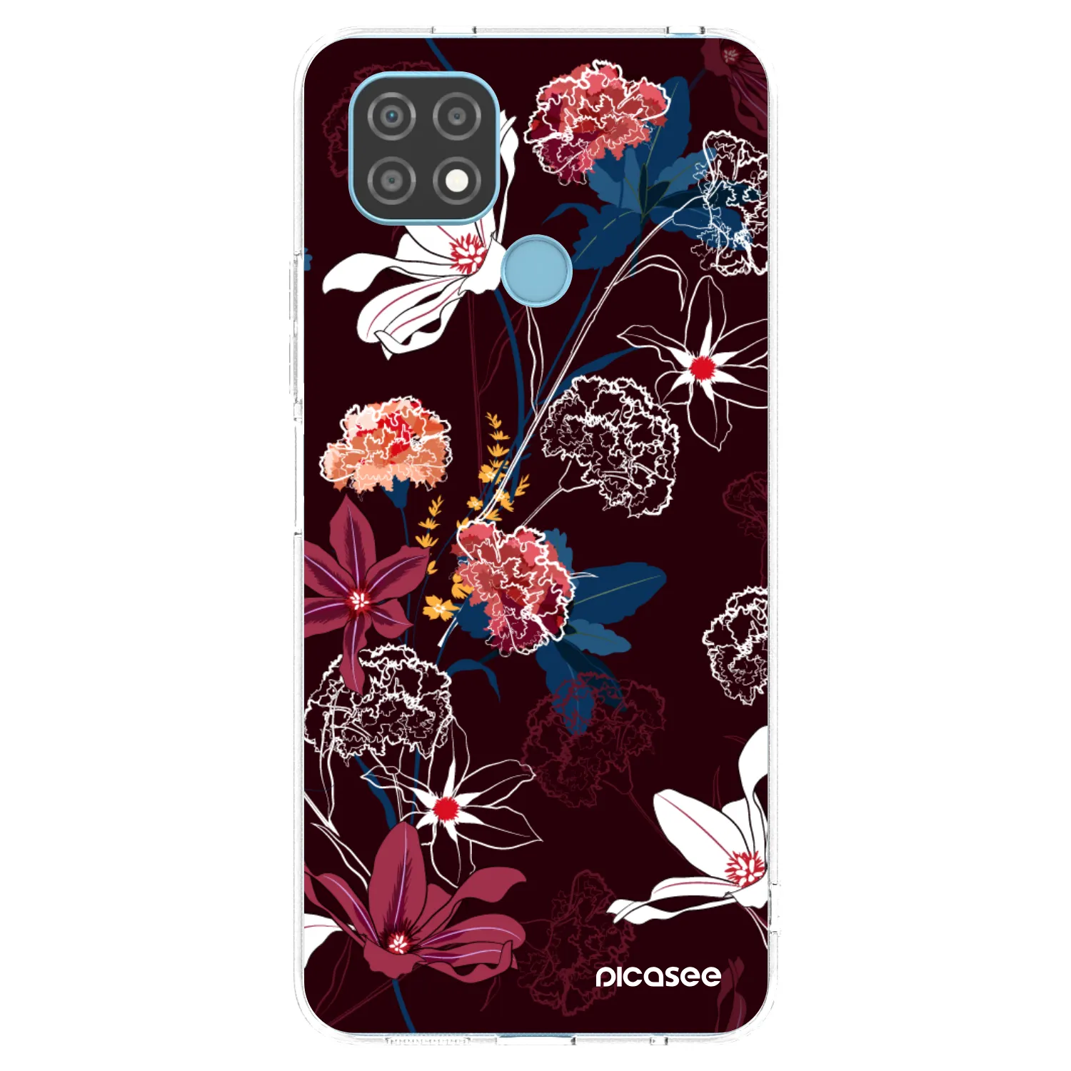 Picasee silikonska prozirna maskica za Realme C21 - Dark Meadow