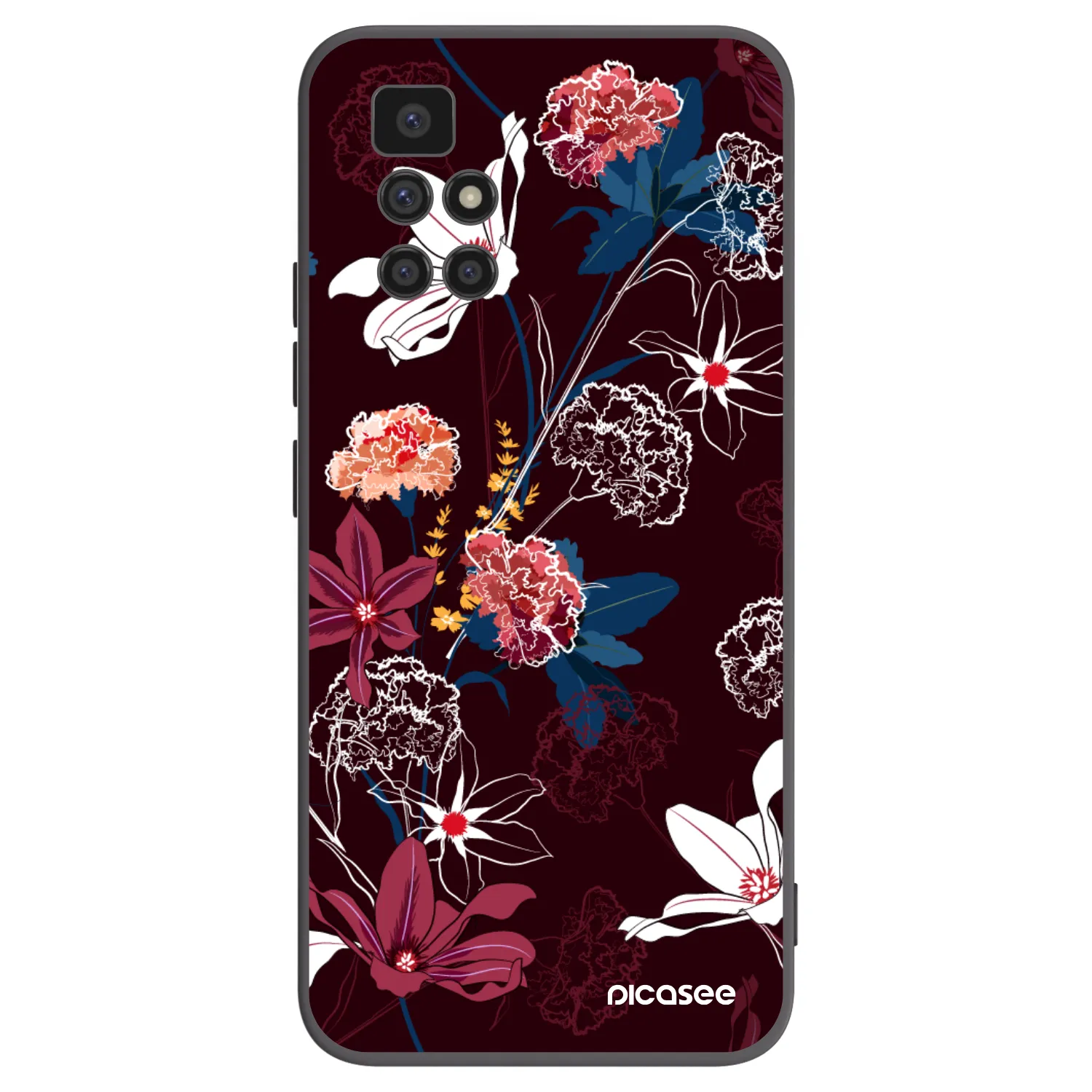 Picasee crna silikonska maskica za Xiaomi Redmi 10 - Dark Meadow