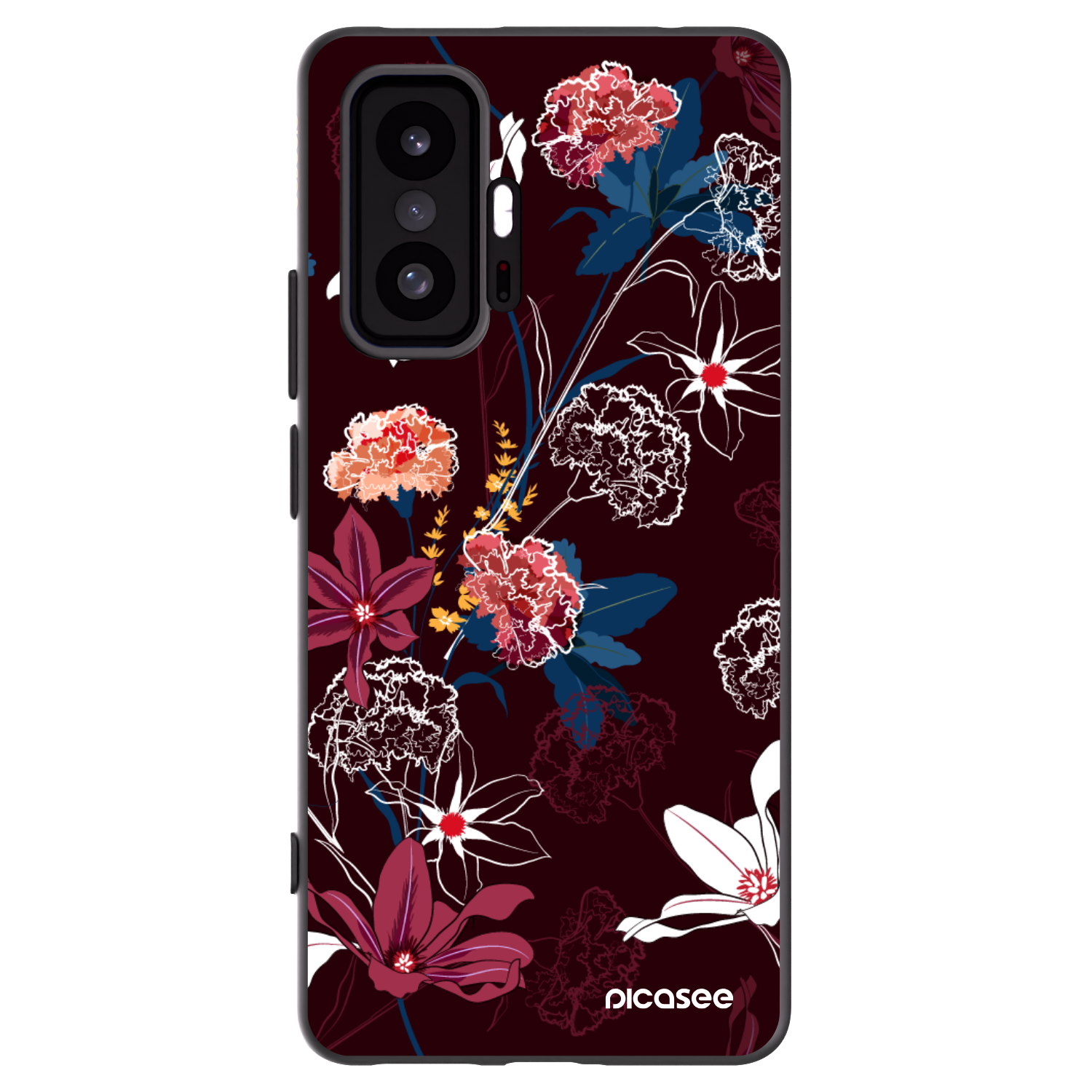 Picasee crna silikonska maskica za Xiaomi 11T Pro - Dark Meadow
