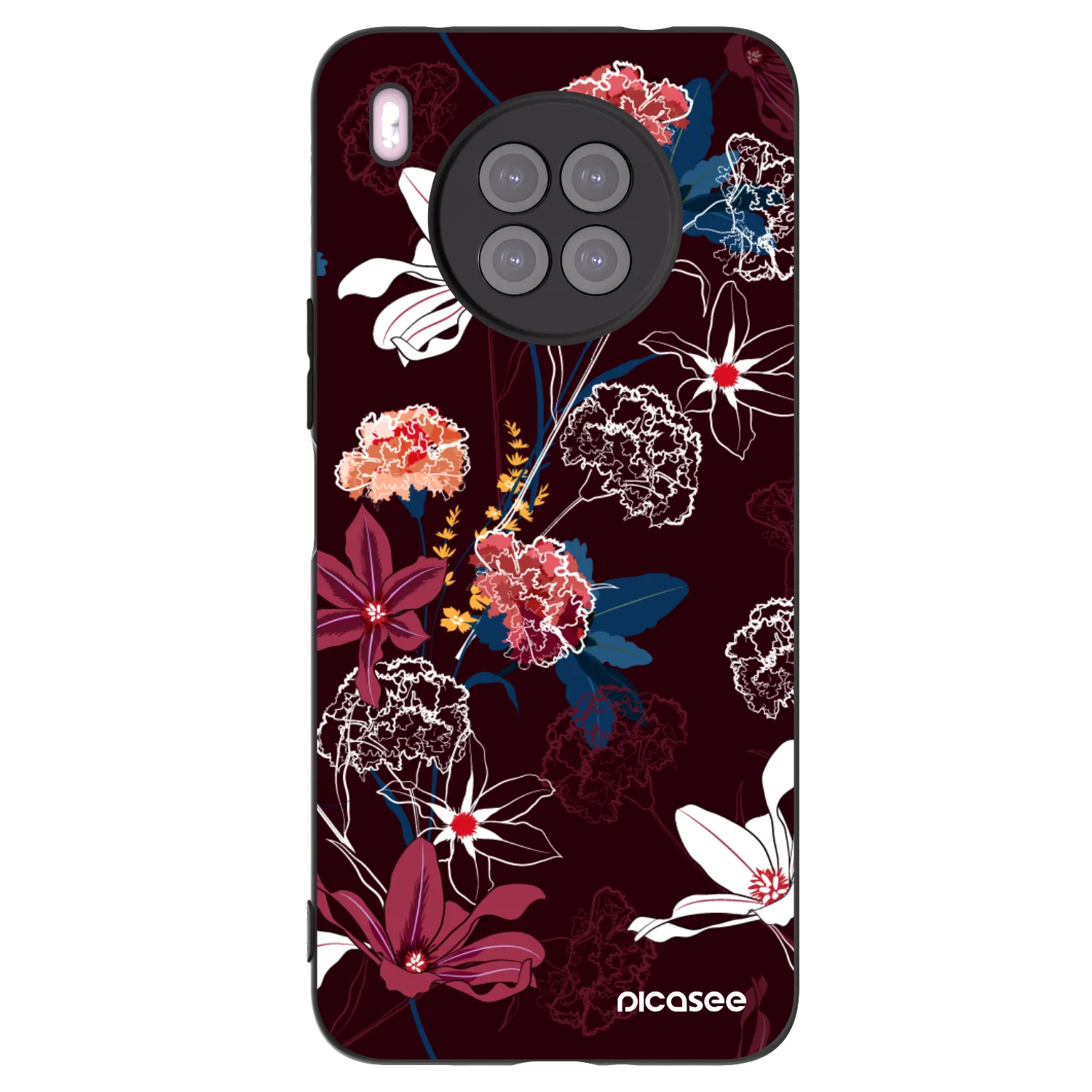 Picasee crna silikonska maskica za Huawei Nova 8i - Dark Meadow