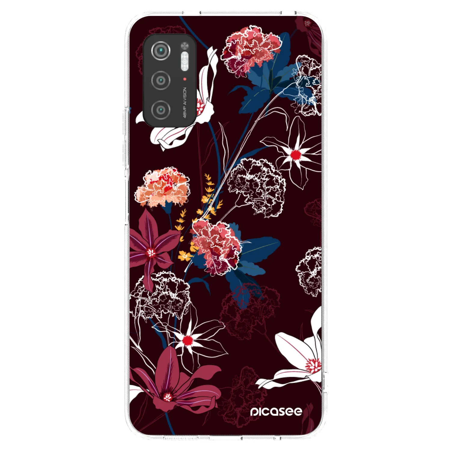 Picasee silikonska prozirna maskica za Xiaomi Poco M3 Pro 5G - Dark Meadow