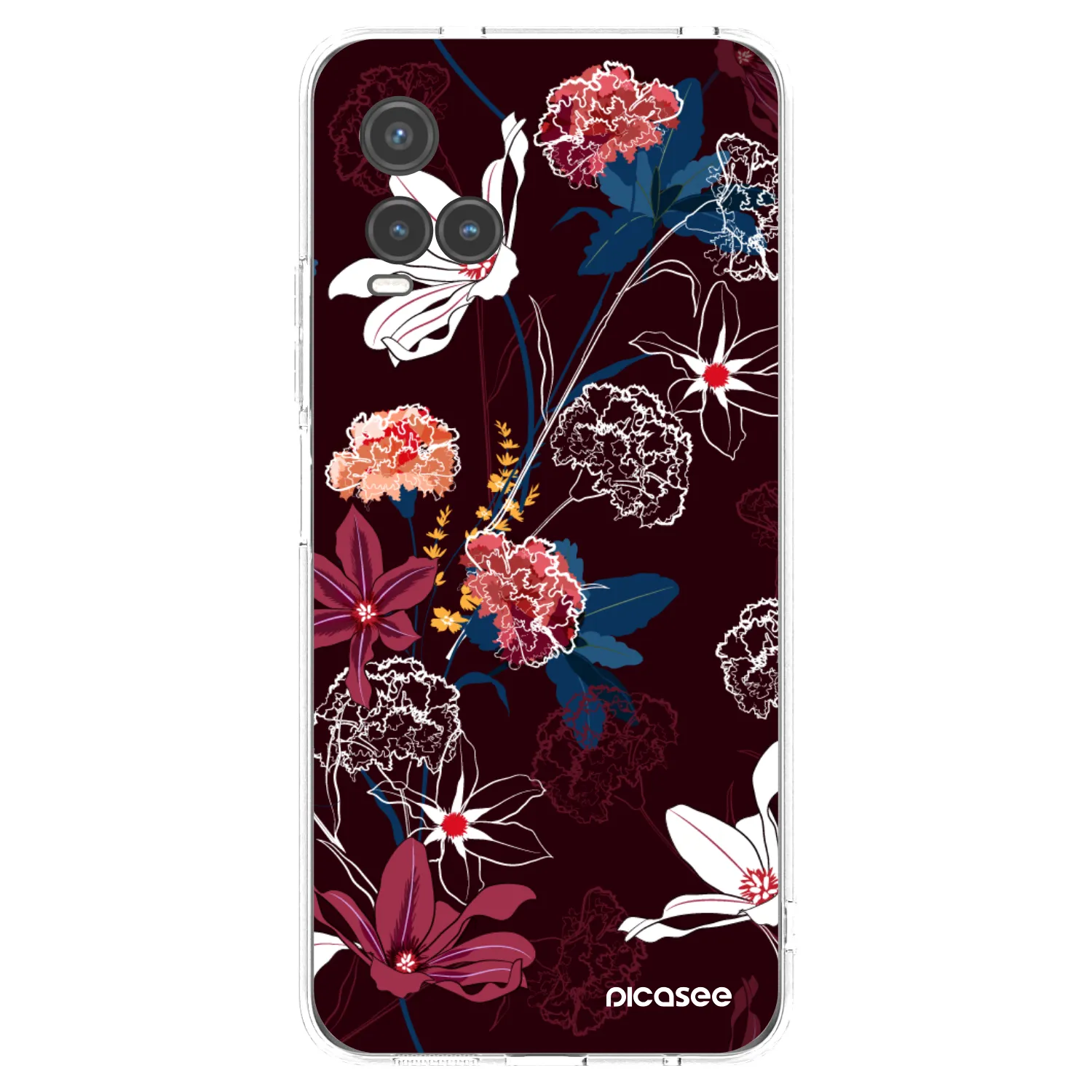 Picasee silikonska prozirna maskica za Vivo Y33s - Dark Meadow