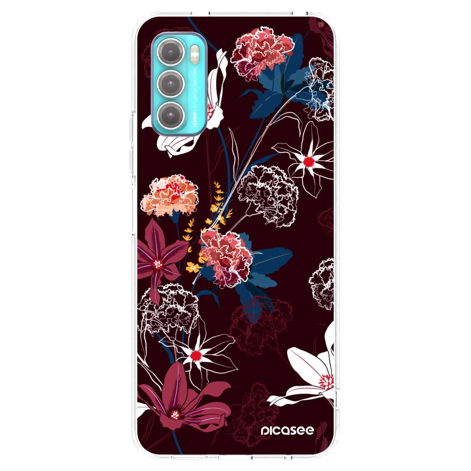 Picasee silikonska prozirna maskica za Motorola Moto G60 - Dark Meadow