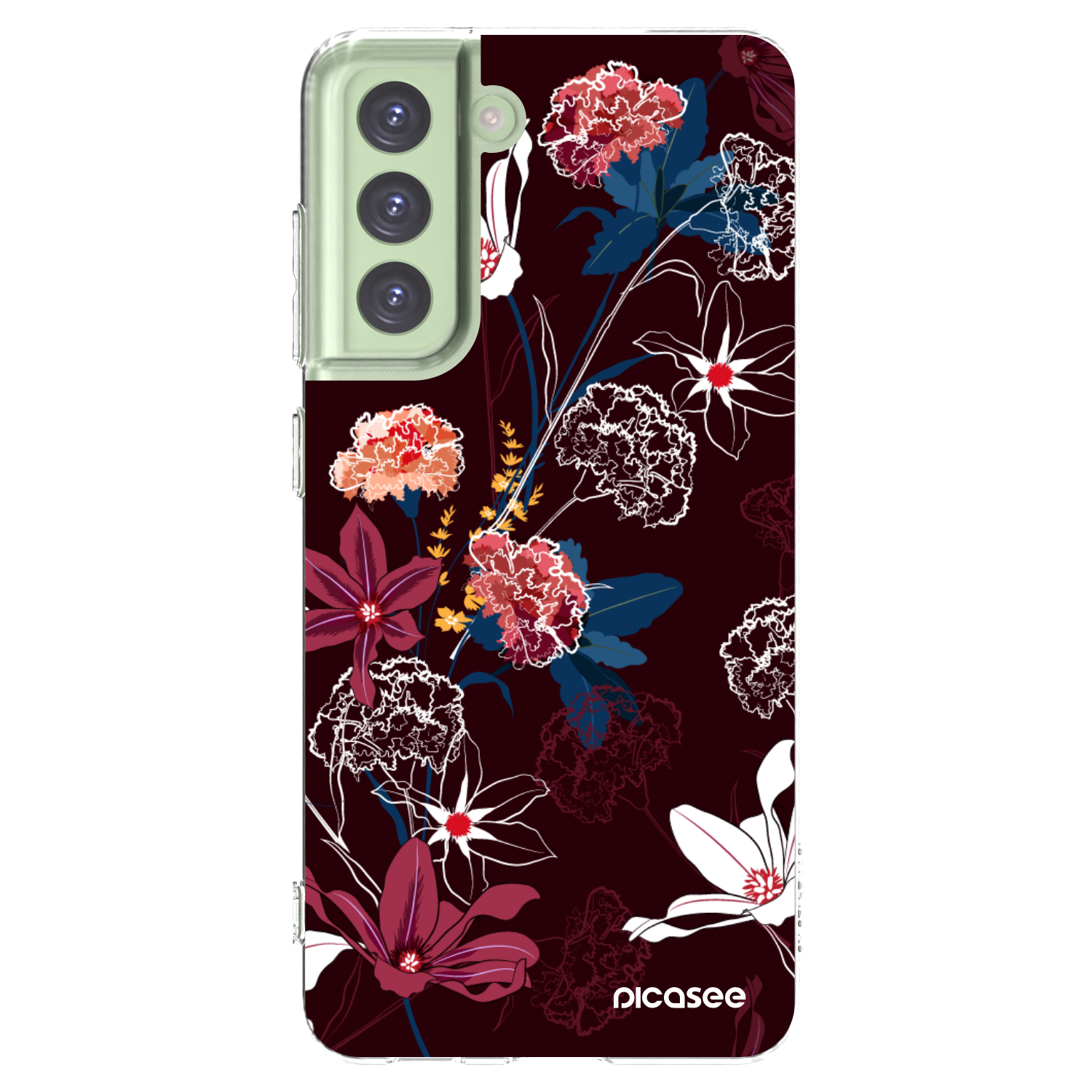 Picasee silikonska prozirna maskica za Samsung Galaxy S21 FE 5G - Dark Meadow