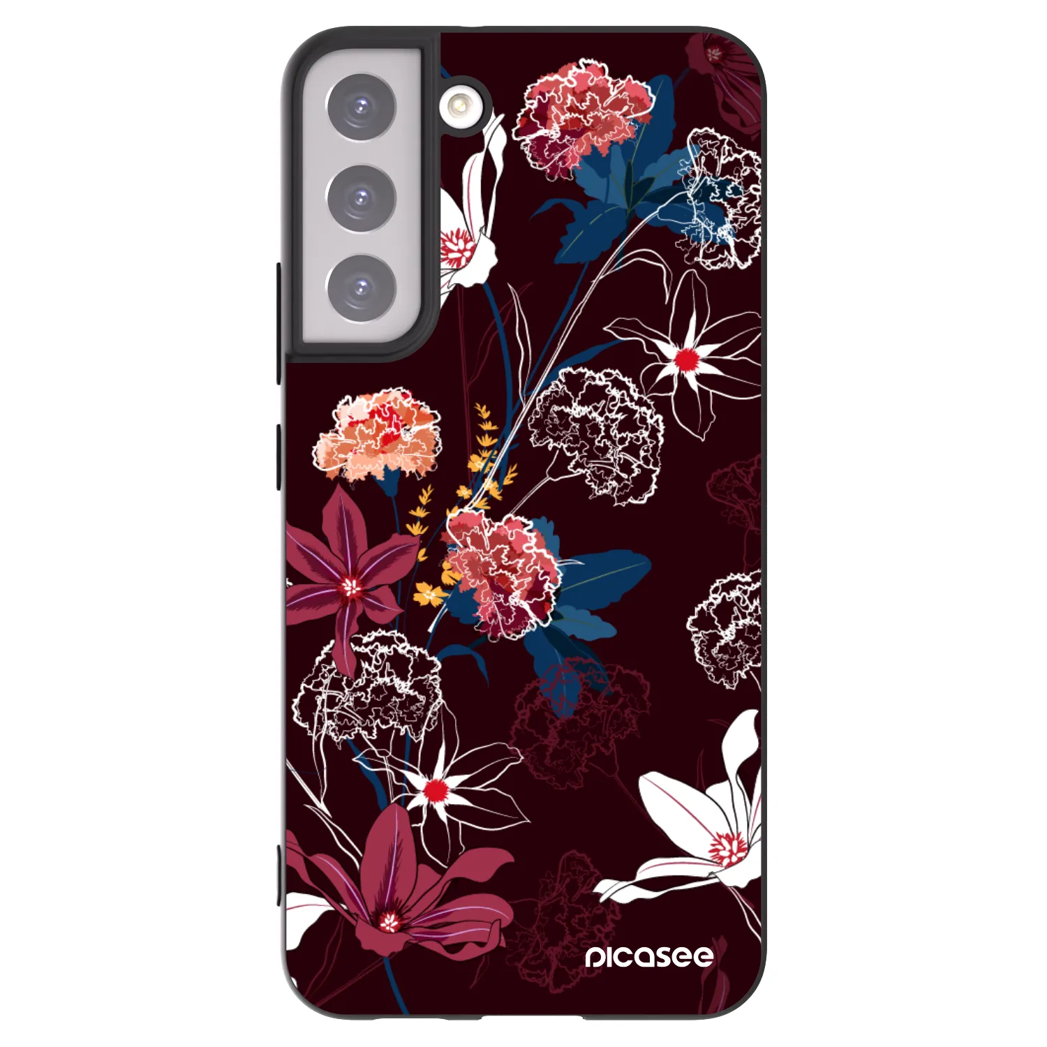 Picasee crna silikonska maskica za Samsung Galaxy S22+ 5G - Dark Meadow