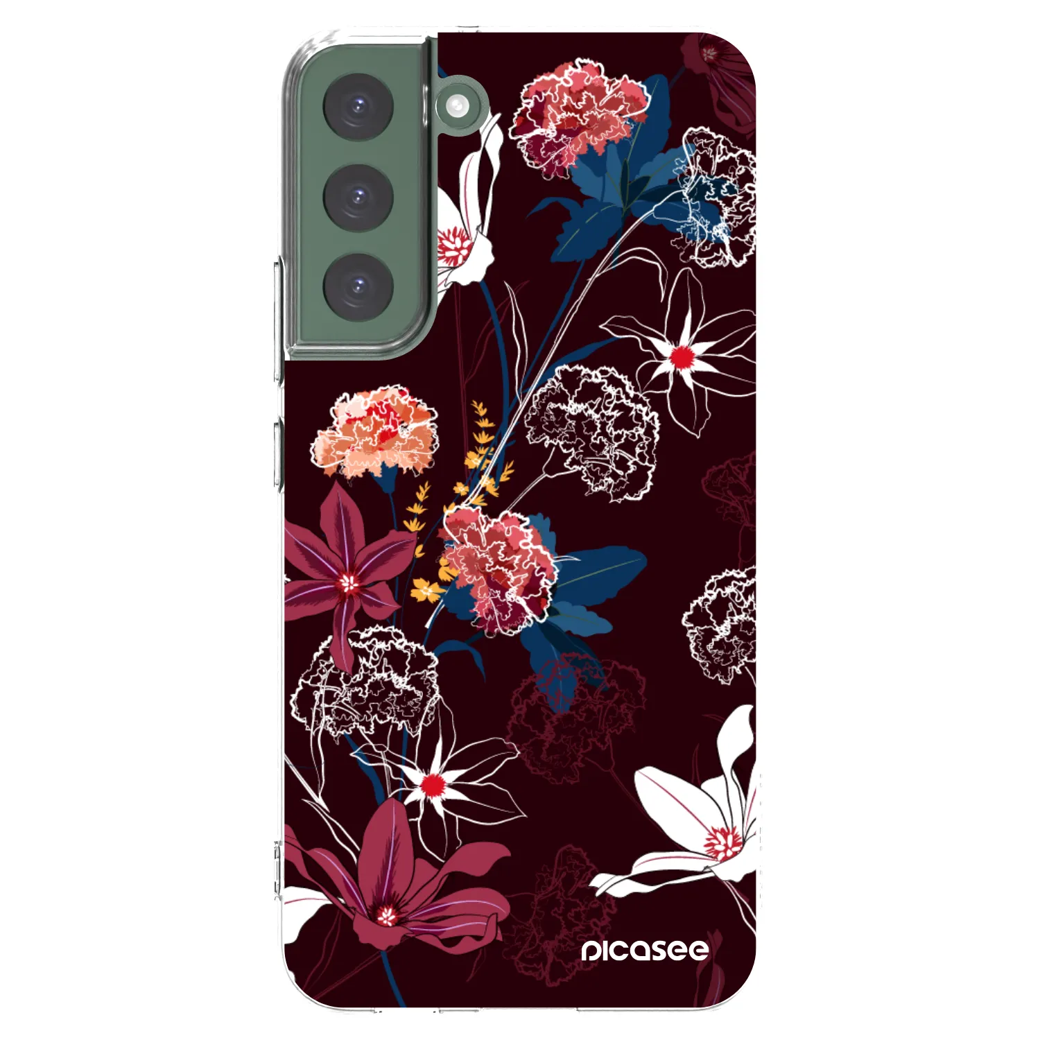 Picasee silikonska prozirna maskica za Samsung Galaxy S22+ 5G - Dark Meadow