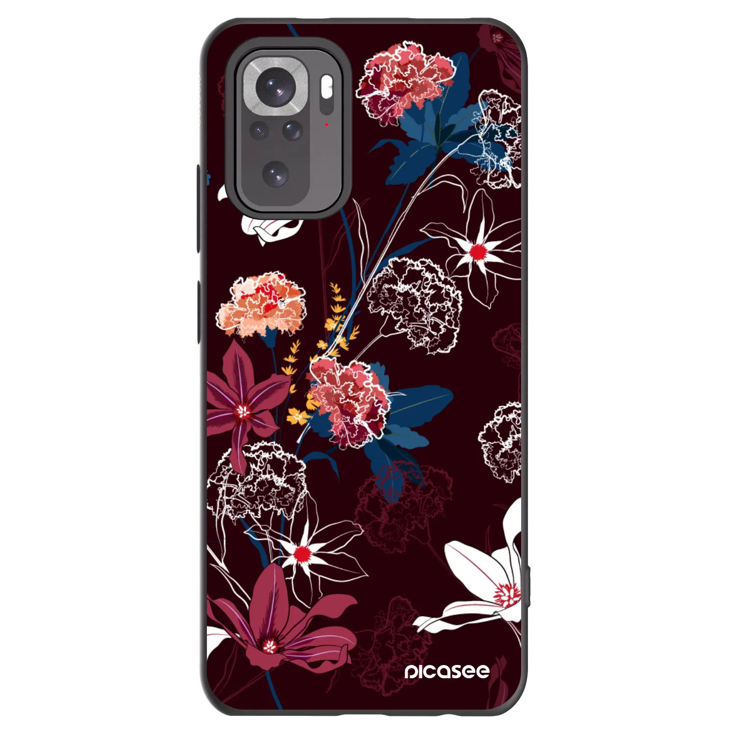 Picasee crna silikonska maskica za Xiaomi Redmi Note 11S 4G - Dark Meadow