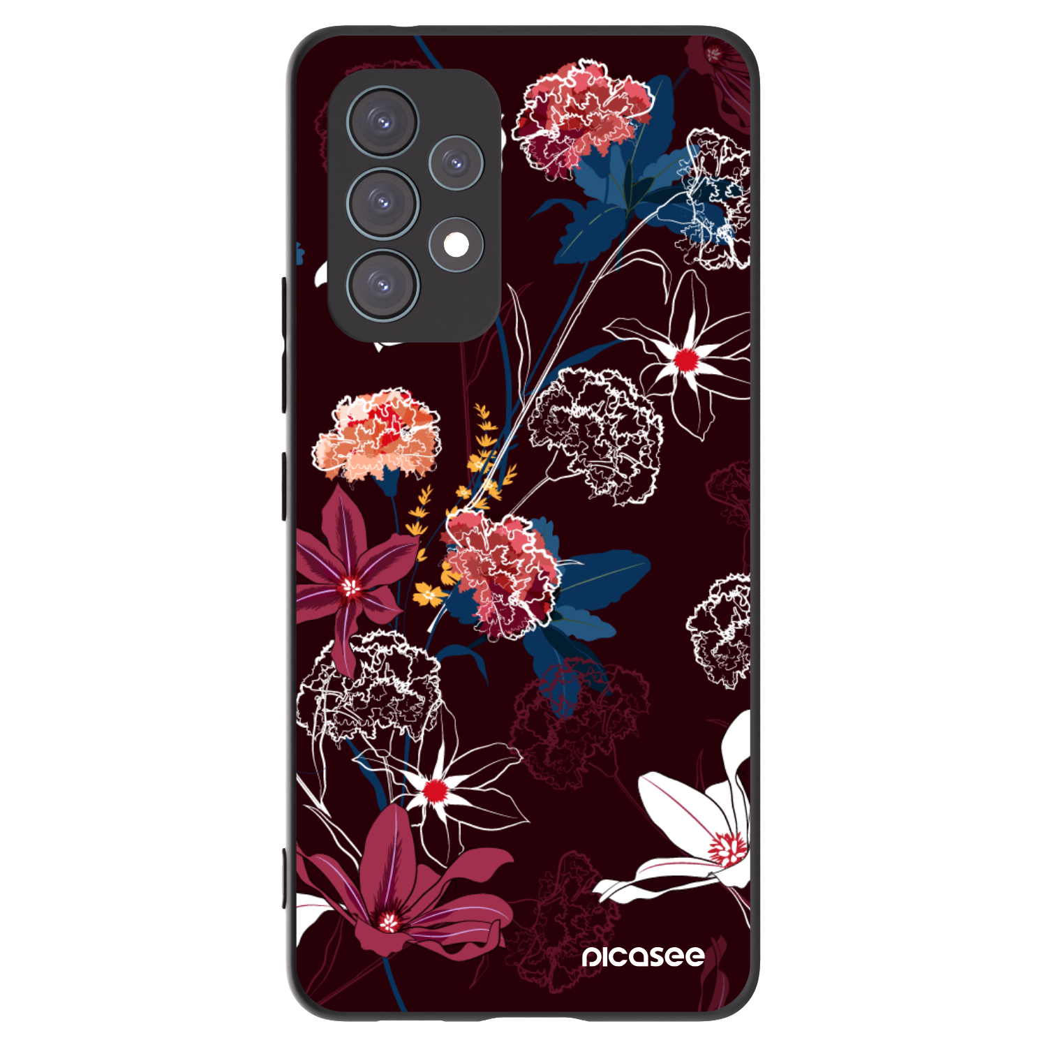 Picasee crna silikonska maskica za Samsung Galaxy A53 5G A536 - Dark Meadow