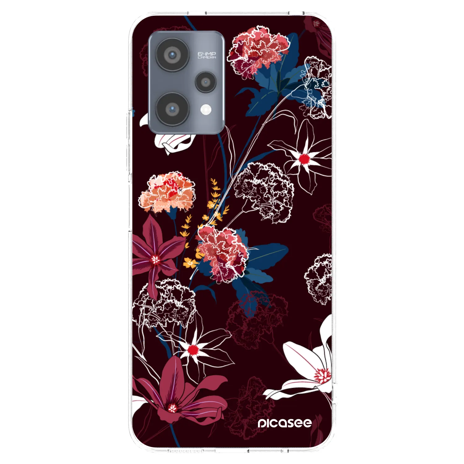 Picasee silikonska prozirna maskica za Realme 9 Pro 5G - Dark Meadow