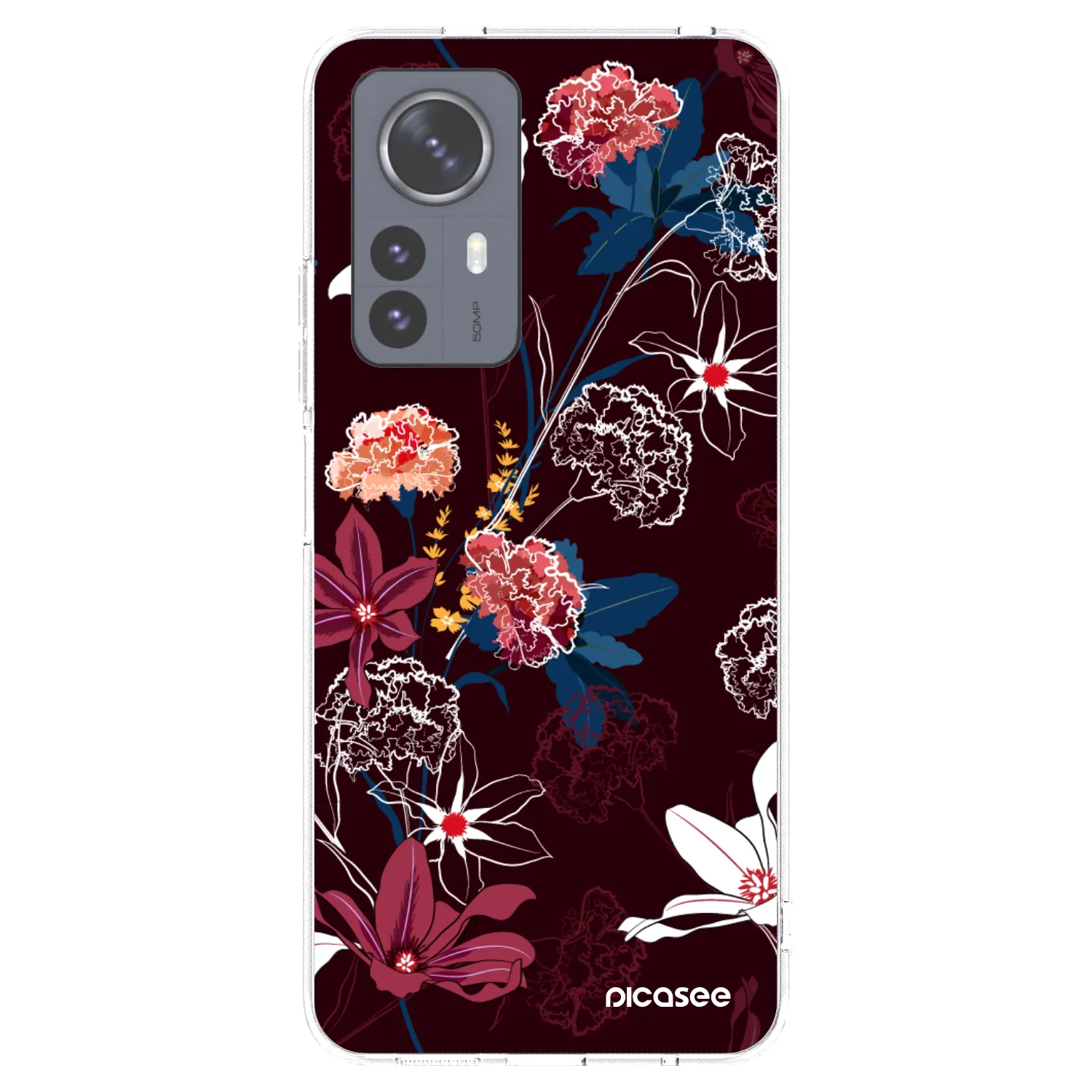 Picasee silikonska prozirna maskica za Xiaomi 12 Pro - Dark Meadow