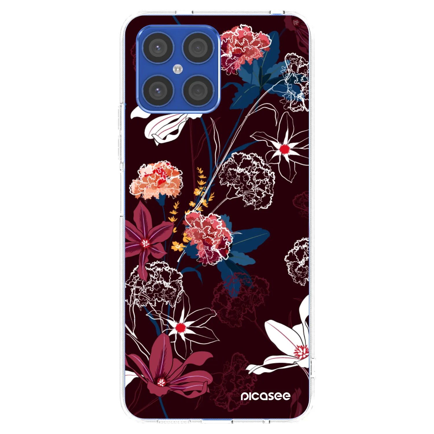 Picasee silikonska prozirna maskica za Honor X8 4G - Dark Meadow
