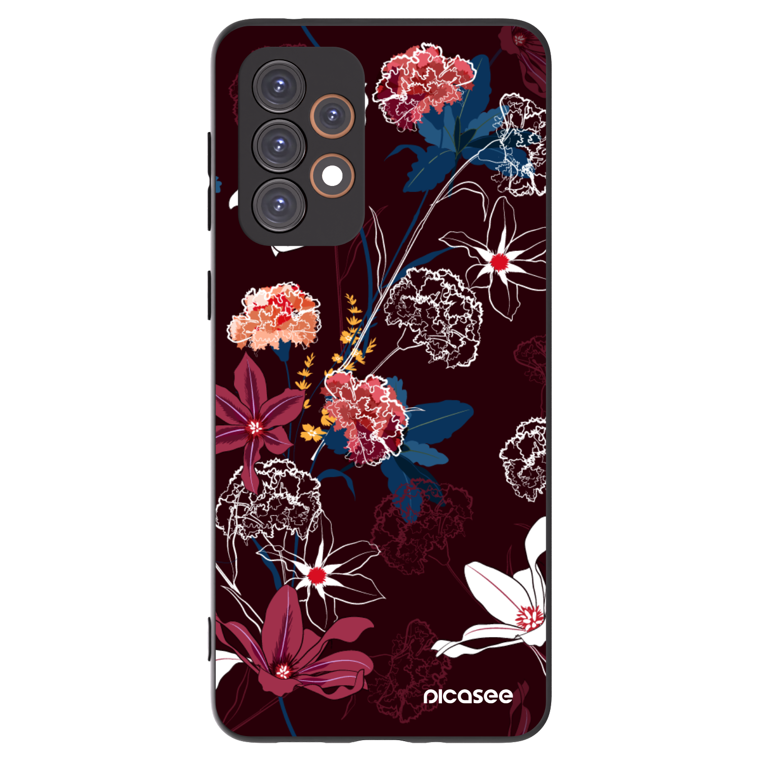 Picasee crna silikonska maskica za Samsung Galaxy A33 5G A336 - Dark Meadow