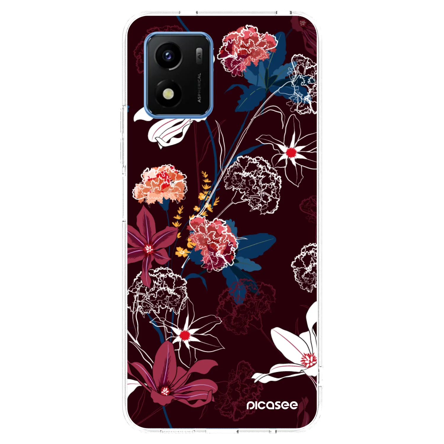 Picasee silikonska prozirna maskica za Vivo Y01 - Dark Meadow