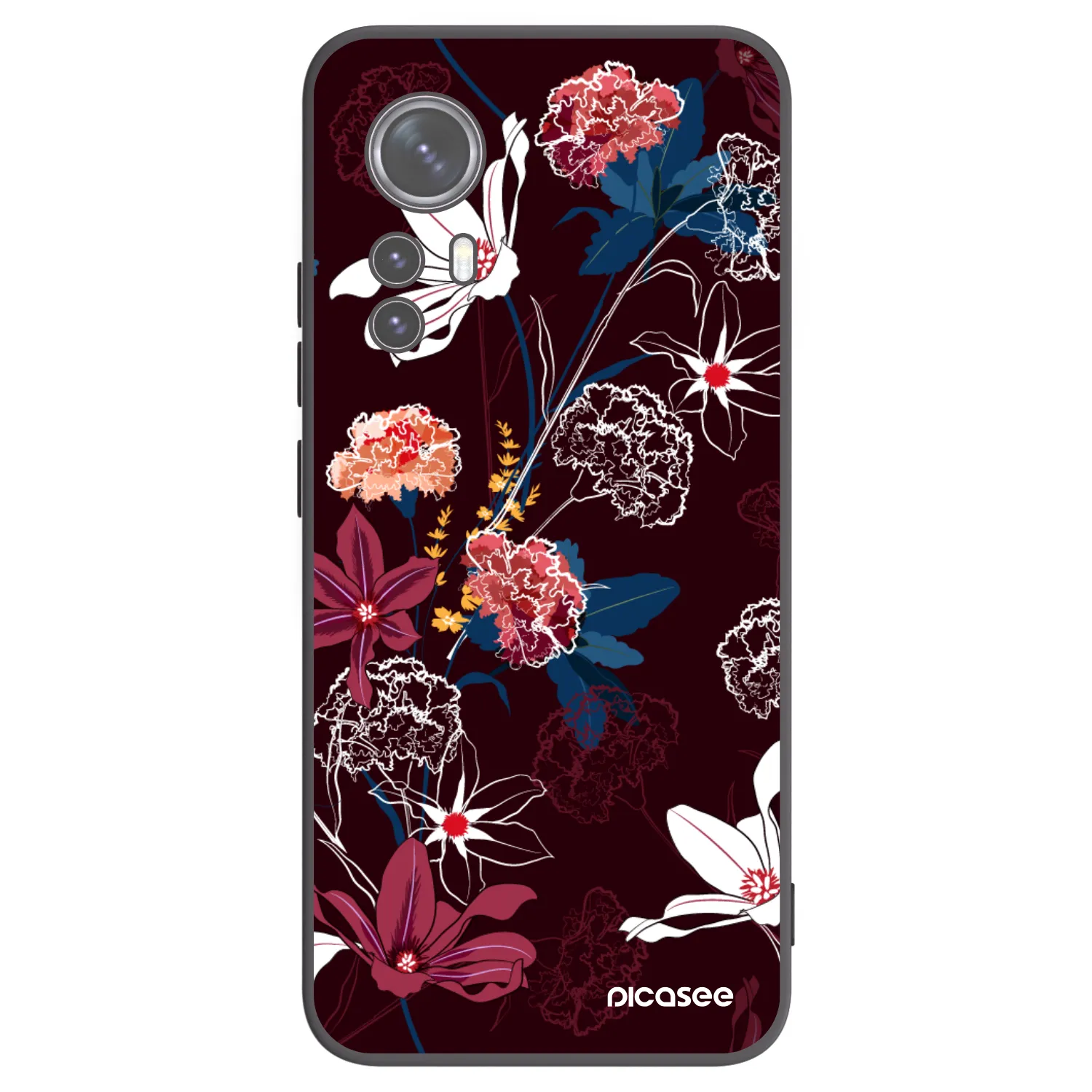 Picasee crna silikonska maskica za Xiaomi 12X - Dark Meadow