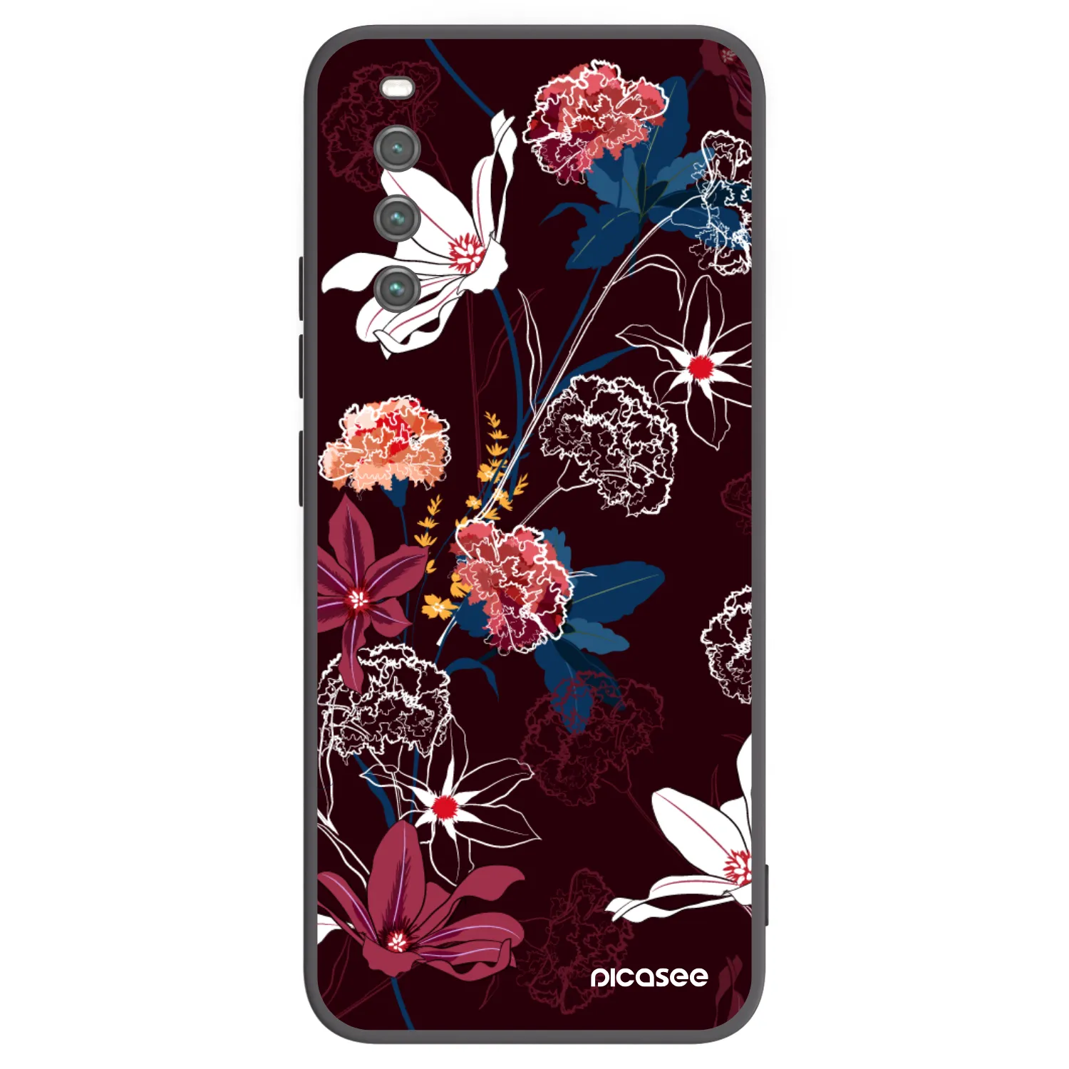 Picasee crna silikonska maskica za Sony Xperia 10 IV 5G - Dark Meadow