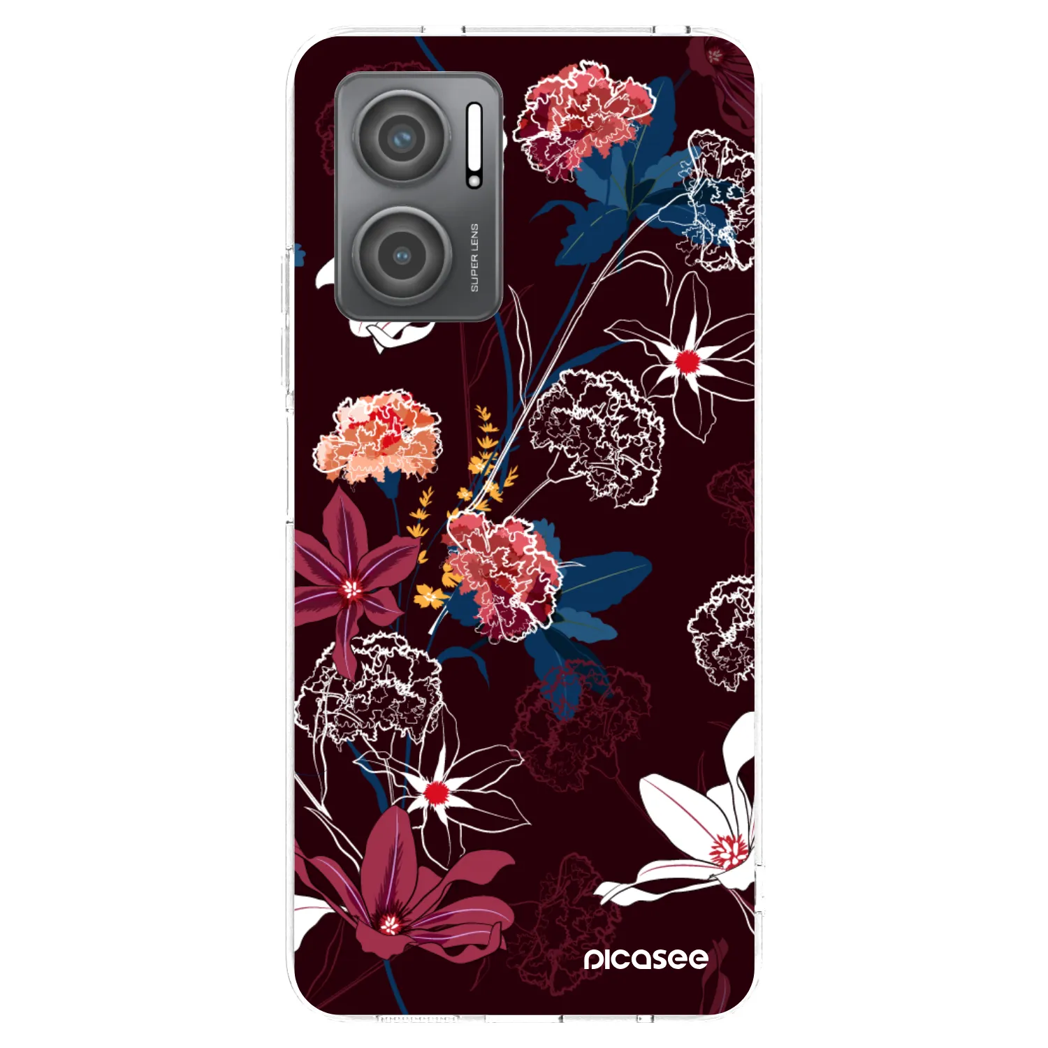 Picasee silikonska prozirna maskica za Xiaomi Redmi 10 5G - Dark Meadow