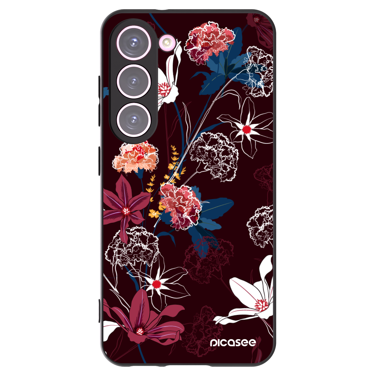 Picasee crna silikonska maskica za Samsung Galaxy S23 5G - Dark Meadow