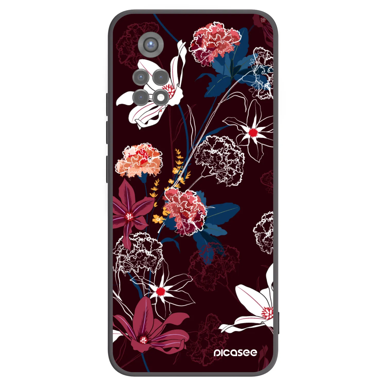 Picasee crna silikonska maskica za Xiaomi Redmi Note 11S 5G - Dark Meadow