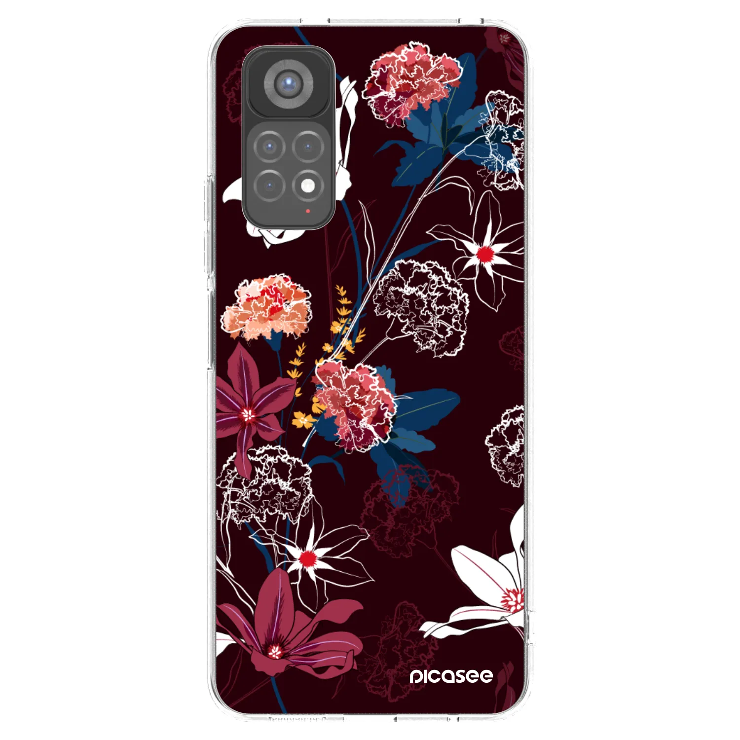 Picasee silikonska prozirna maskica za Xiaomi Redmi Note 11S 5G - Dark Meadow