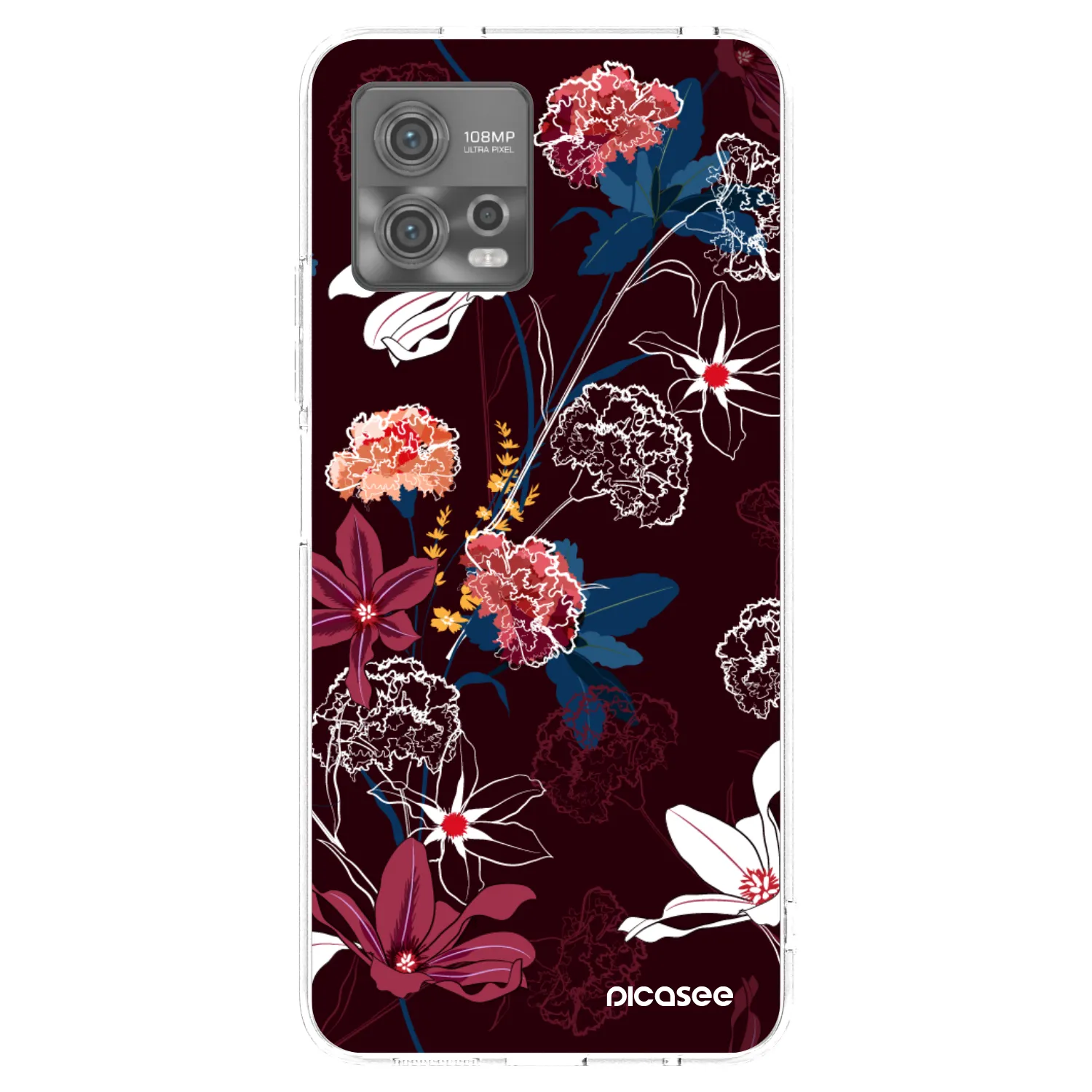Picasee silikonska prozirna maskica za Motorola Moto G72 - Dark Meadow