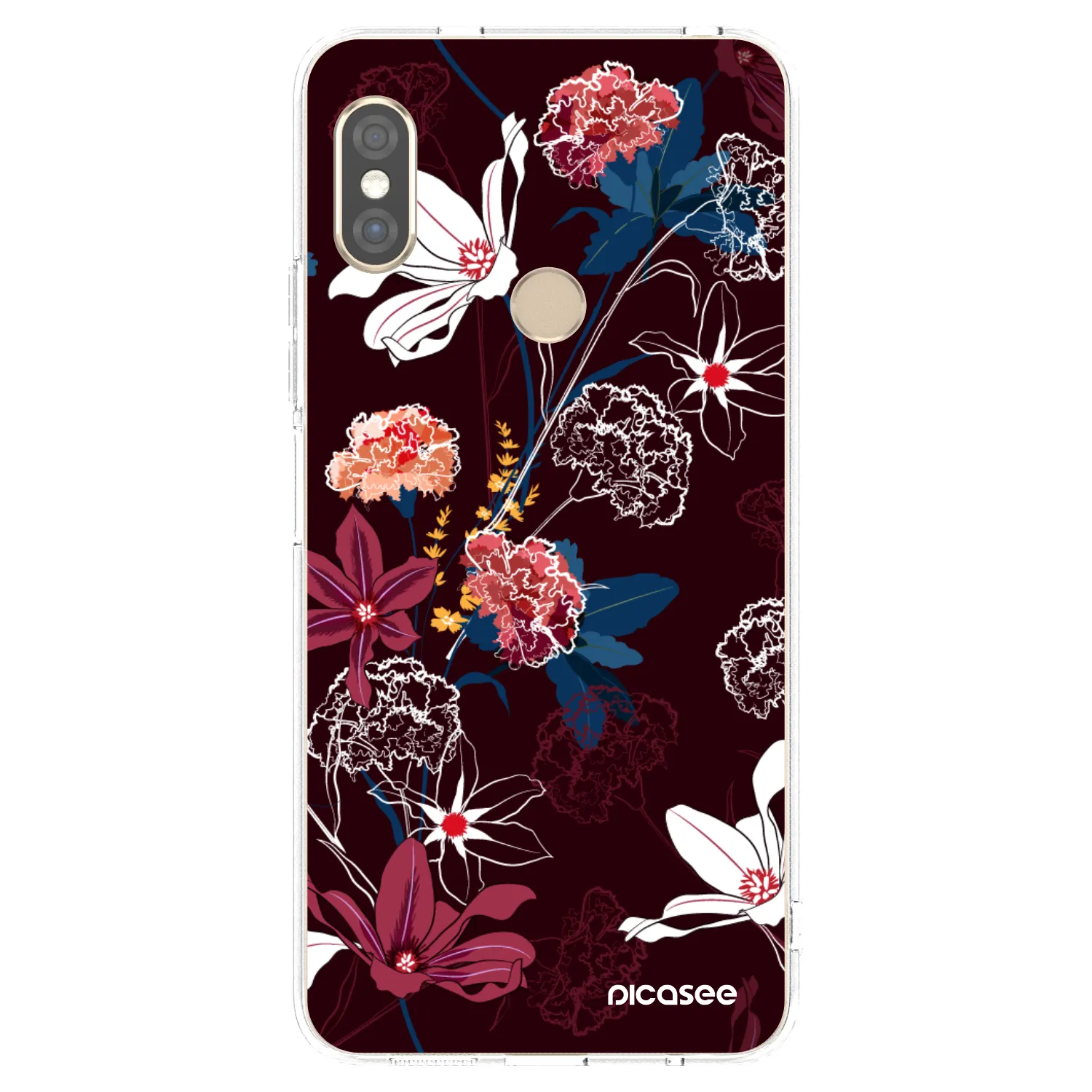 Picasee silikonska prozirna maskica za Xiaomi Redmi Note 5 Global - Dark Meadow