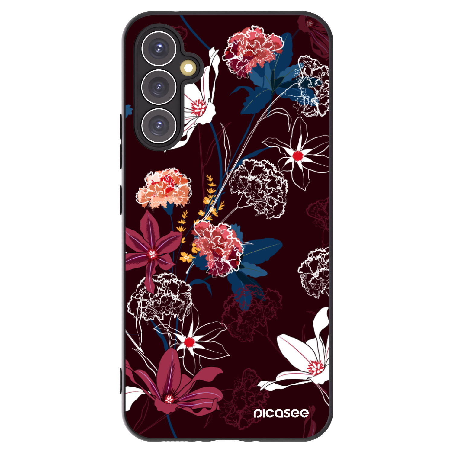 Picasee crna silikonska maskica za Samsung Galaxy A34 5G A346B - Dark Meadow