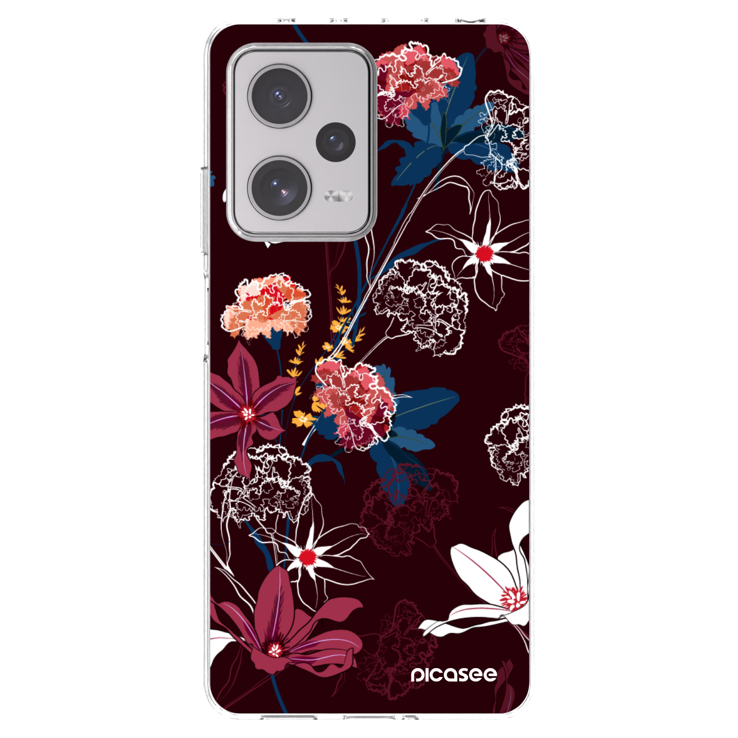 Picasee silikonska prozirna maskica za Xiaomi Redmi Note 12 Pro+ 5G - Dark Meadow