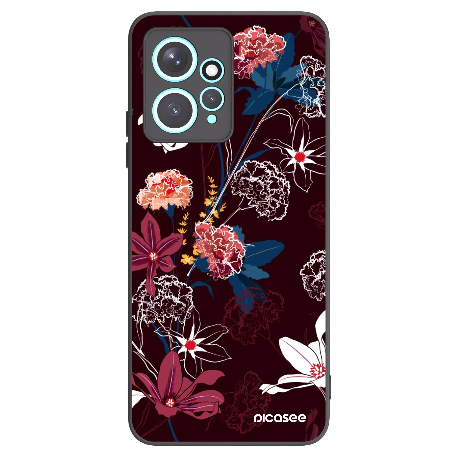 Picasee crna silikonska maskica za Xiaomi Redmi Note 12 4G - Dark Meadow