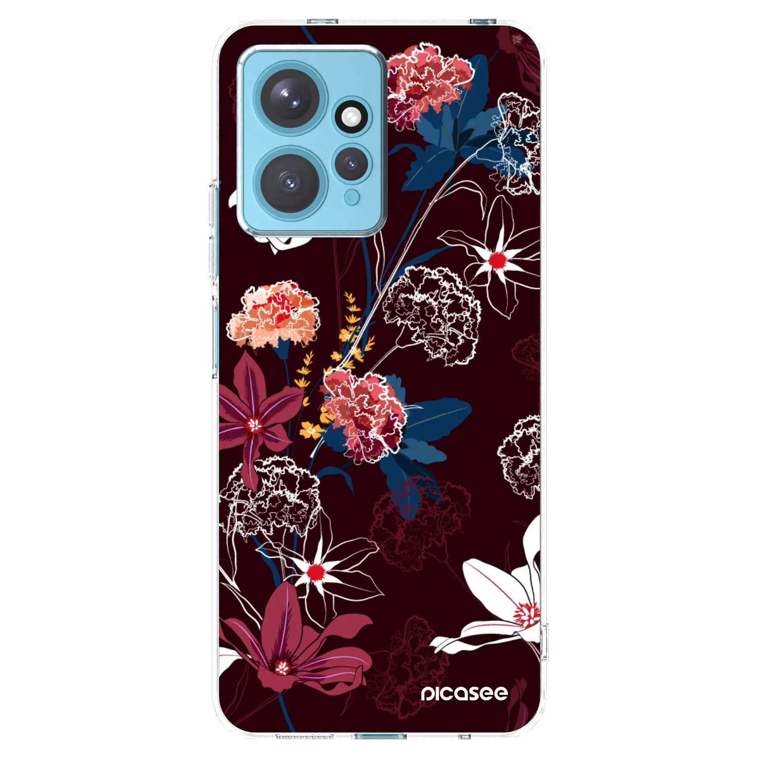 Picasee silikonska prozirna maskica za Xiaomi Redmi Note 12 4G - Dark Meadow