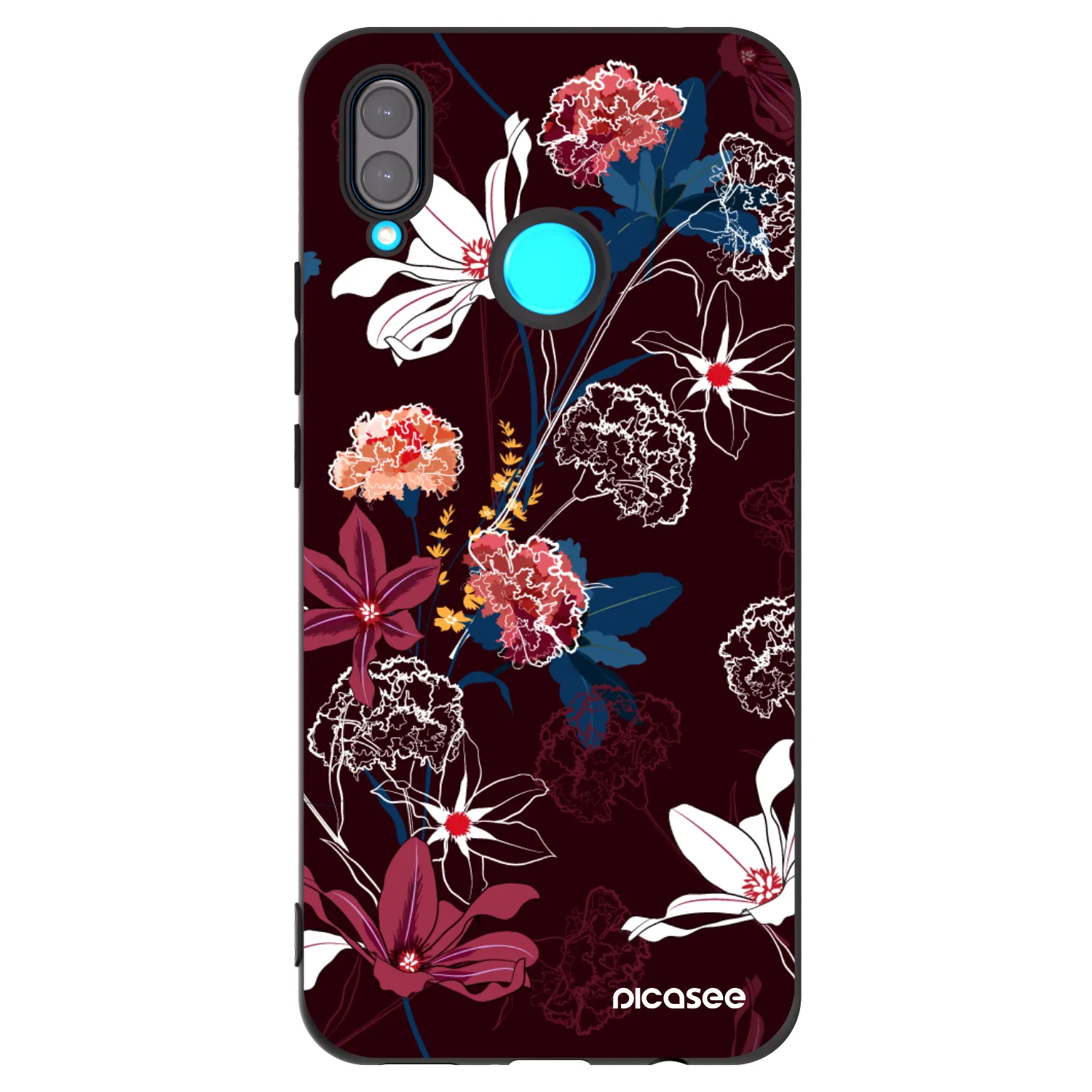Picasee crna silikonska maskica za Huawei Nova 3i - Dark Meadow