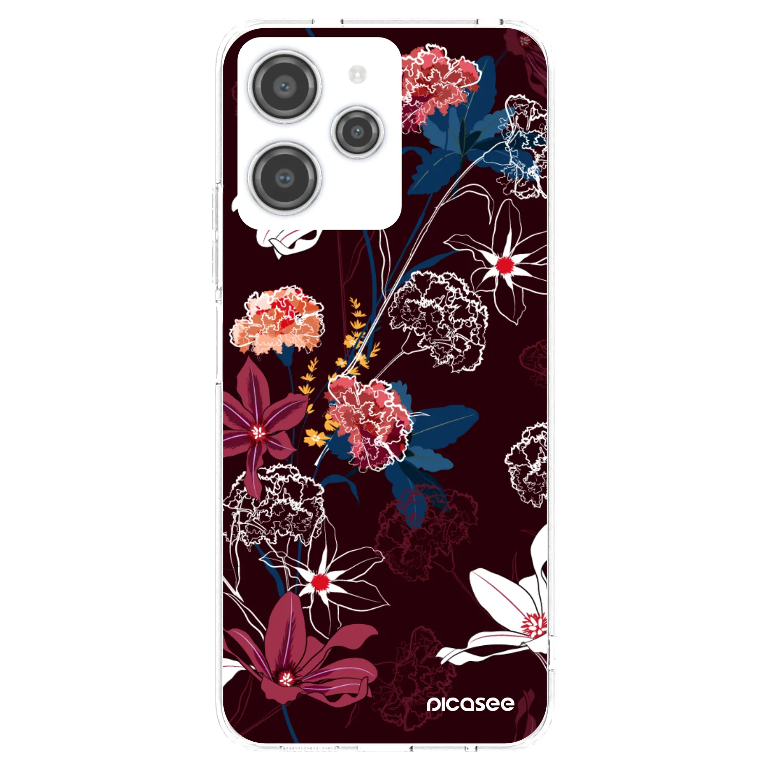 Picasee silikonska prozirna maskica za Xiaomi Redmi 12 4G - Dark Meadow