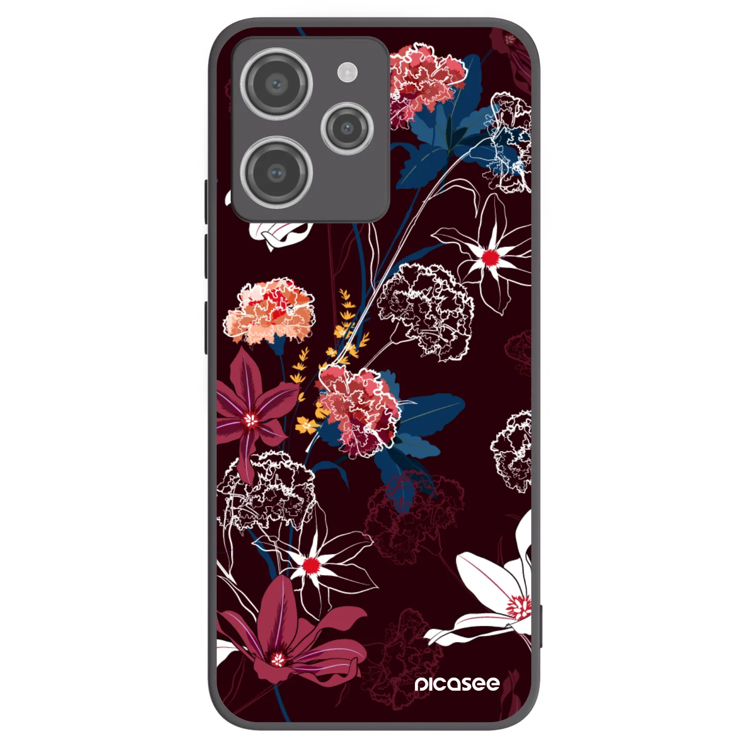 Picasee crna silikonska maskica za Xiaomi Redmi 12 4G - Dark Meadow