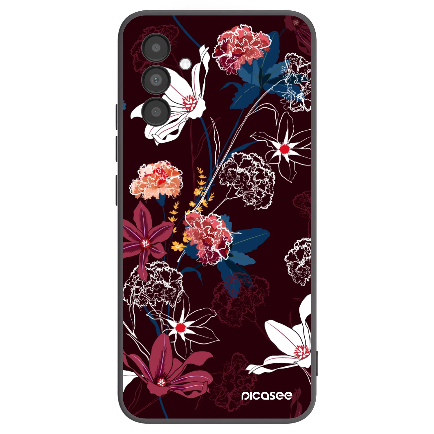 Picasee crna silikonska maskica za Samsung Galaxy A04s A047F - Dark Meadow